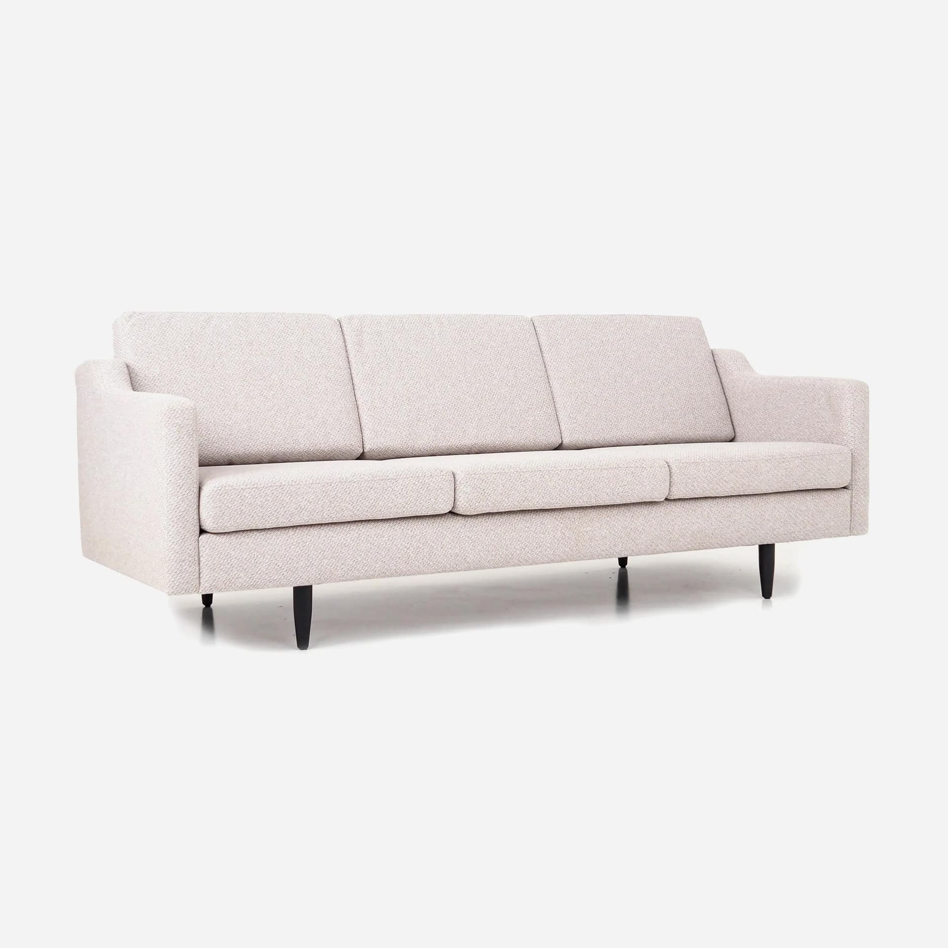 Sofa BODO, beżowy, tkanina, drewno, Polska, lata 90. - 25645