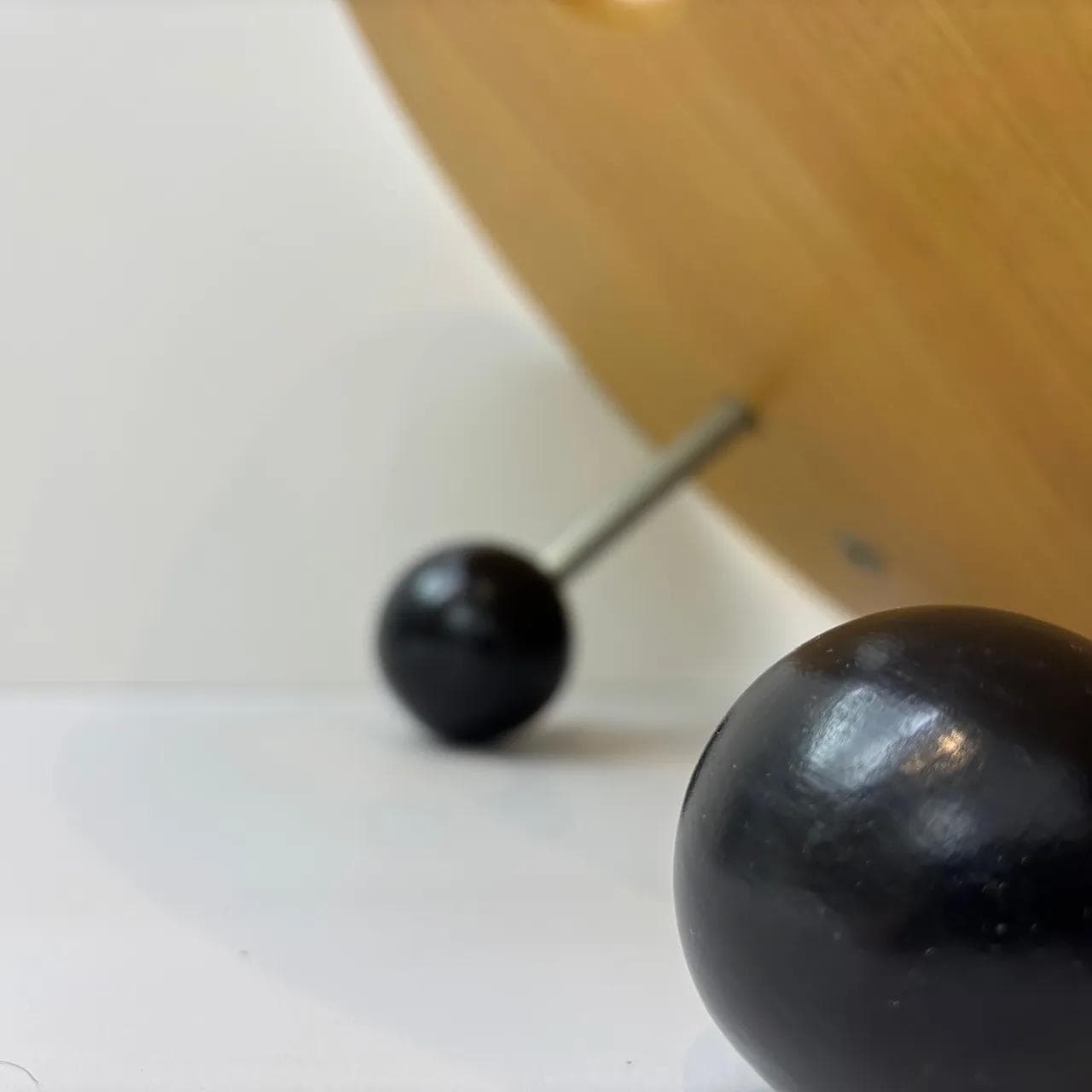 Magazine Rack, yellow alder wood, black beech, Germany, 1980s. - 25448