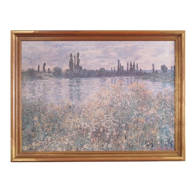 Obraz Niebieska łąka, druk na płótnie, rama drewno, Polska, XXI w. - WYMIARY