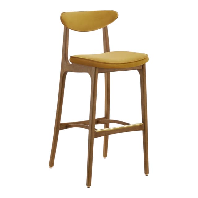 200-190 M/75 Bar stool 45x52x102 cm ash mustard velvet, 366 Concept - DIMENSION