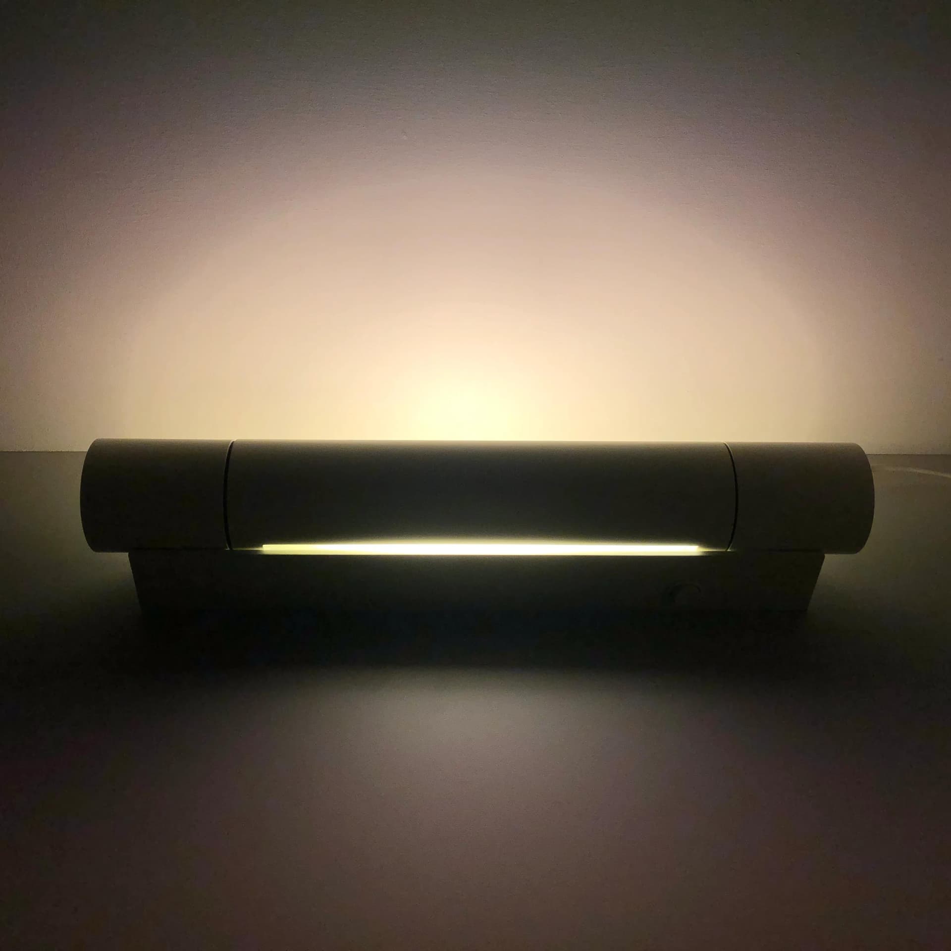 Para kinkietów 7132, biały, aluminium szkło, Glashütte Limburg, Niemcy, lata 90. - 25952