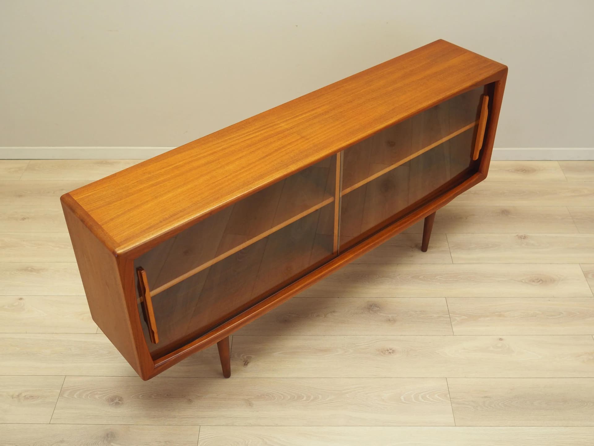 Sideboard, orange teak, Denmark, 1970s - 26061