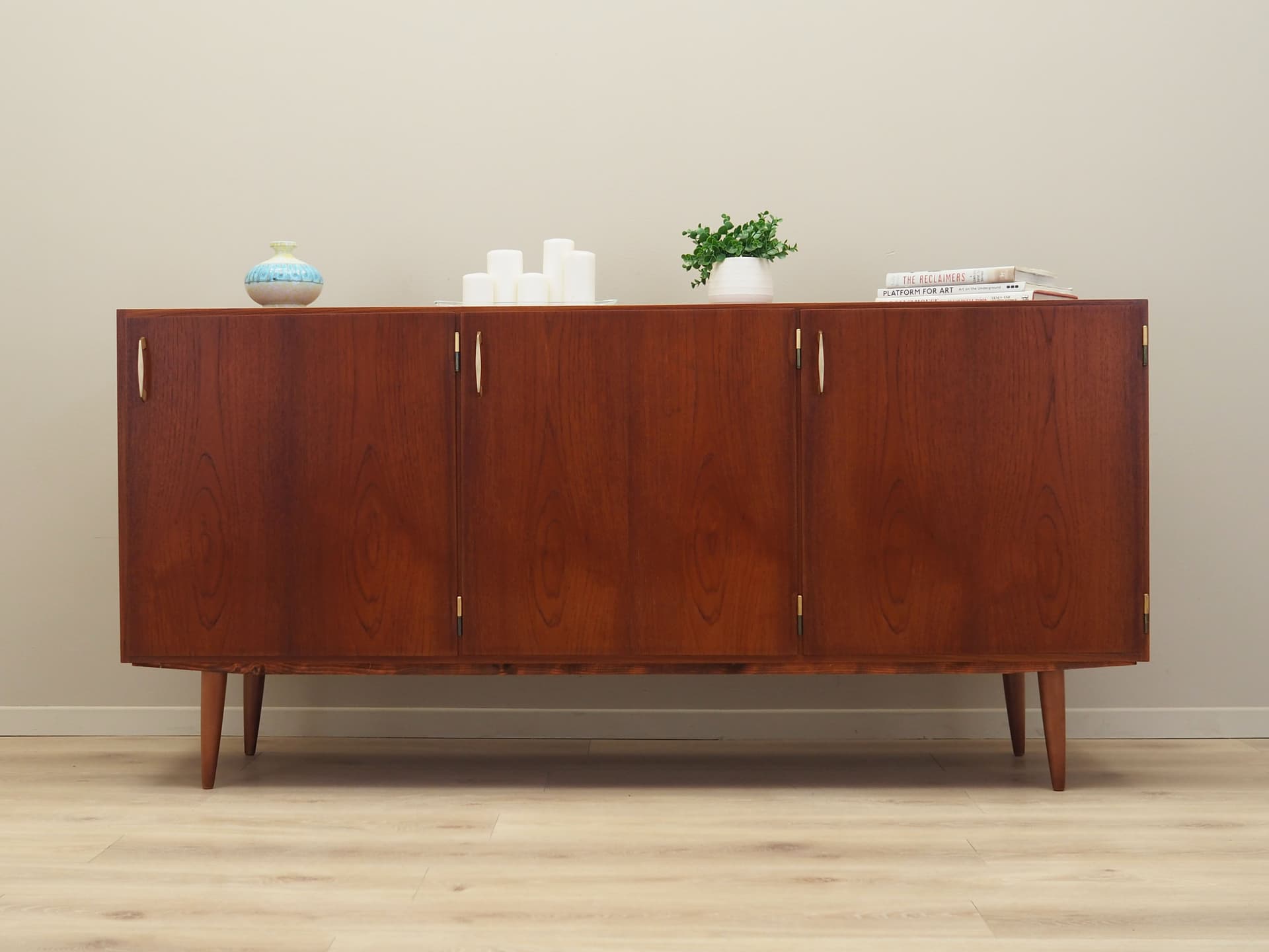 Sideboard, brown teak, Denmark, 1960s - 66244