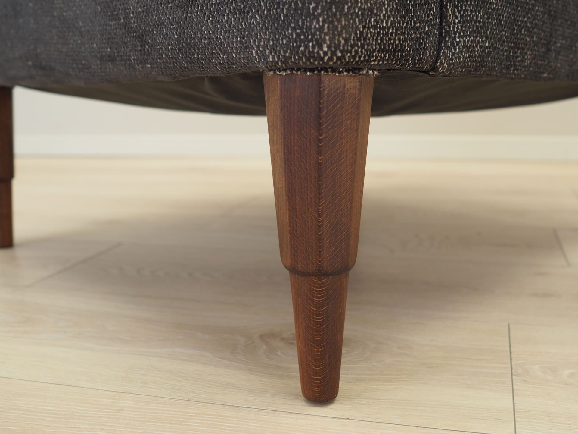 Armchair, grey fabric, wood, Italy, 1970s - 66240