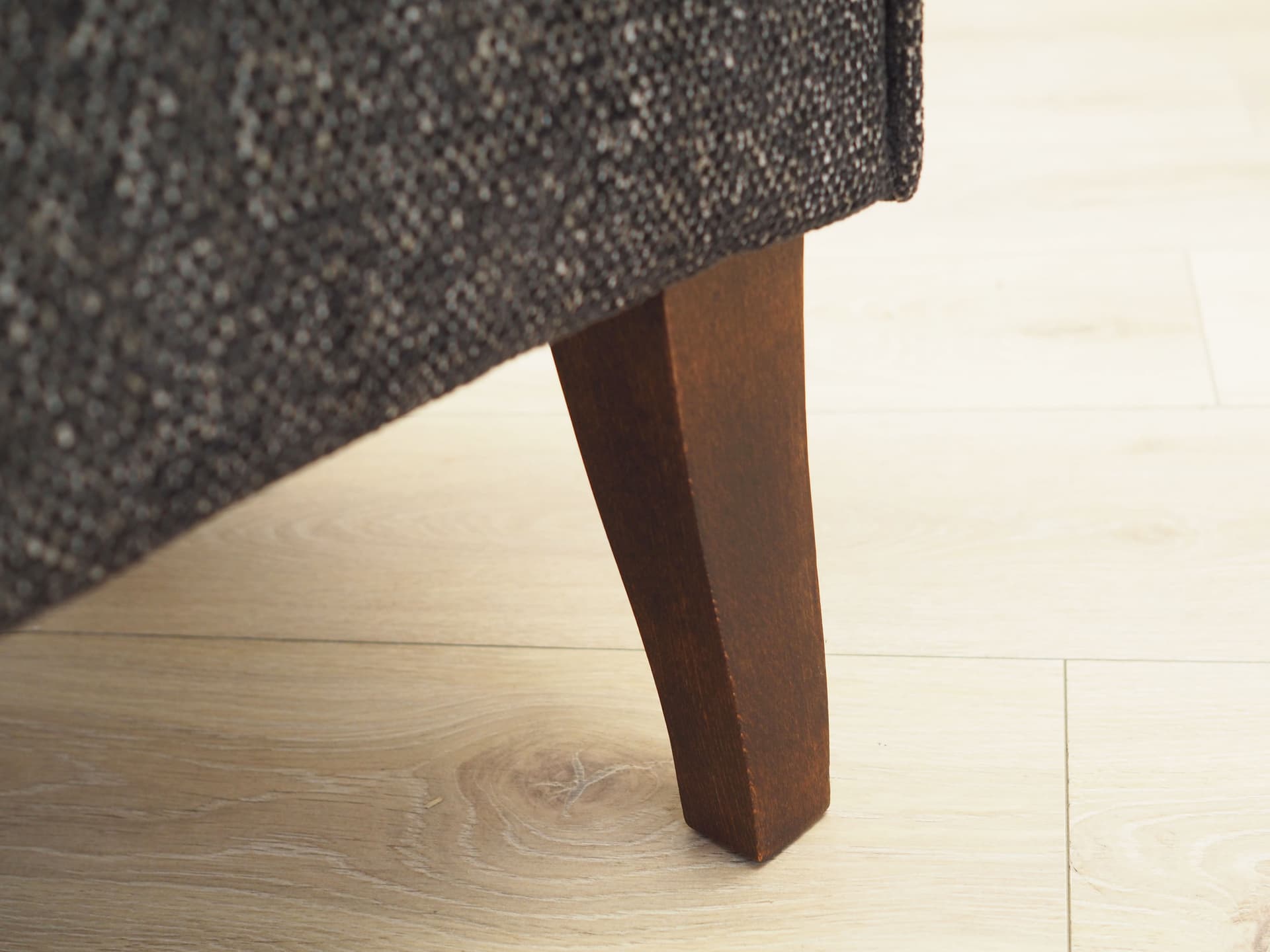 Armchair, grey fabric, wood, Italy, 1970s - 66241