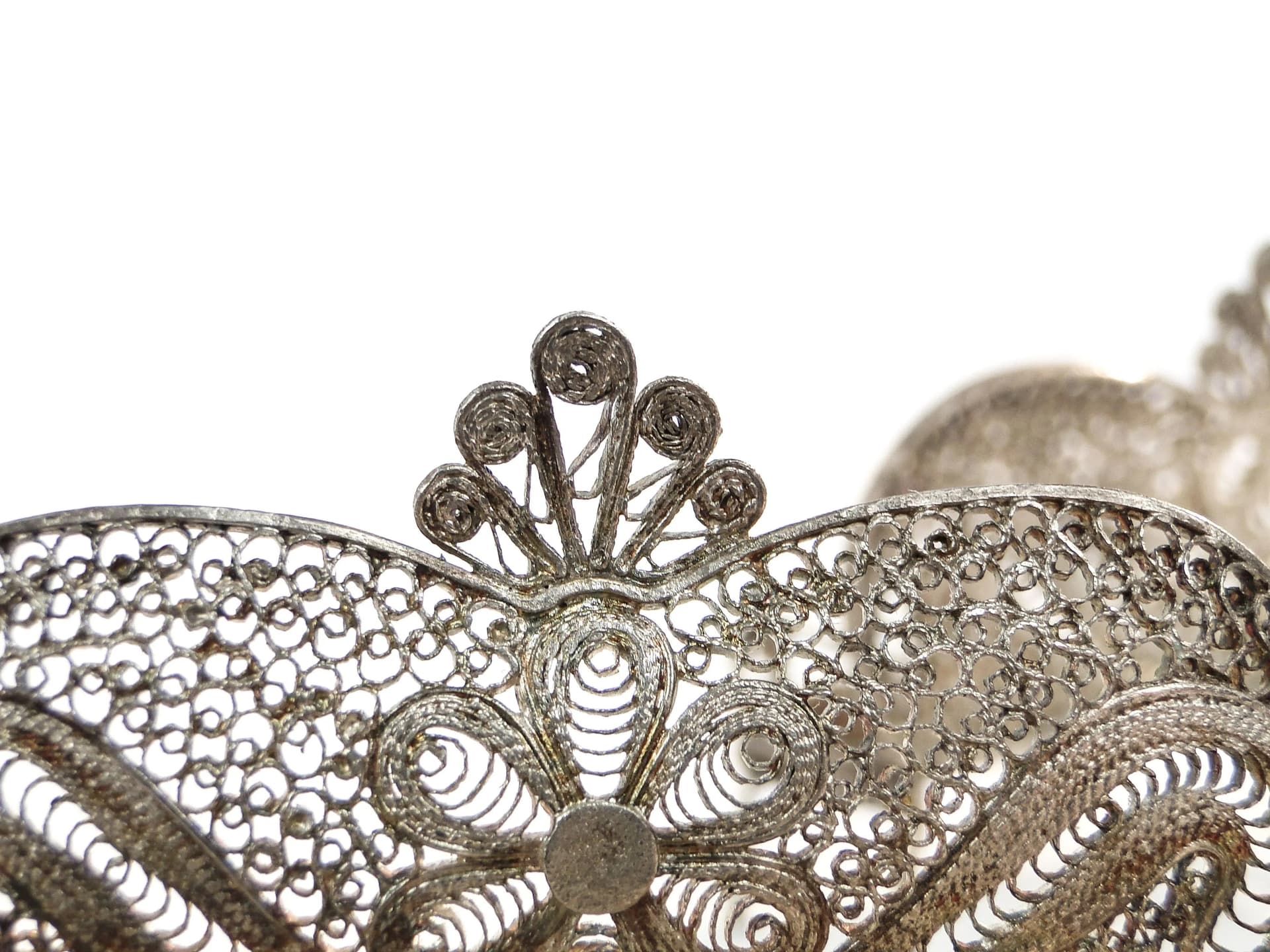 Komplet miniaturowych mebli salonowych, Ludwik Filip, srebro, filigran, Polska, początek XX w. - 26240