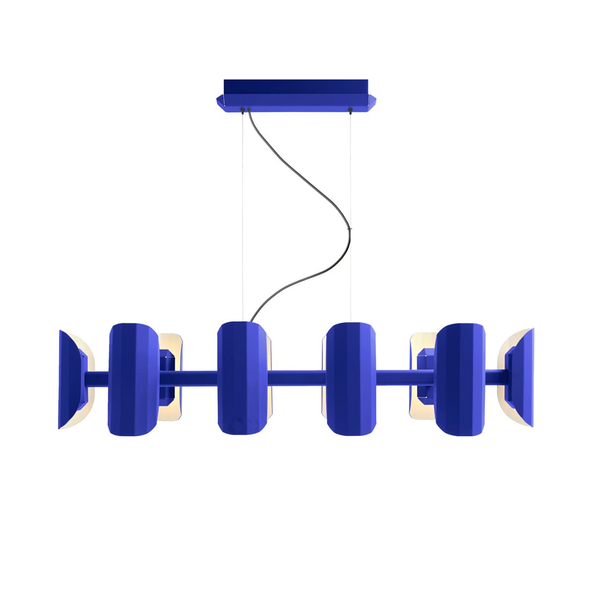 Żyrandol APOLIN kobaltowy i biały, Kaspa x Grynasz Studio - 2924