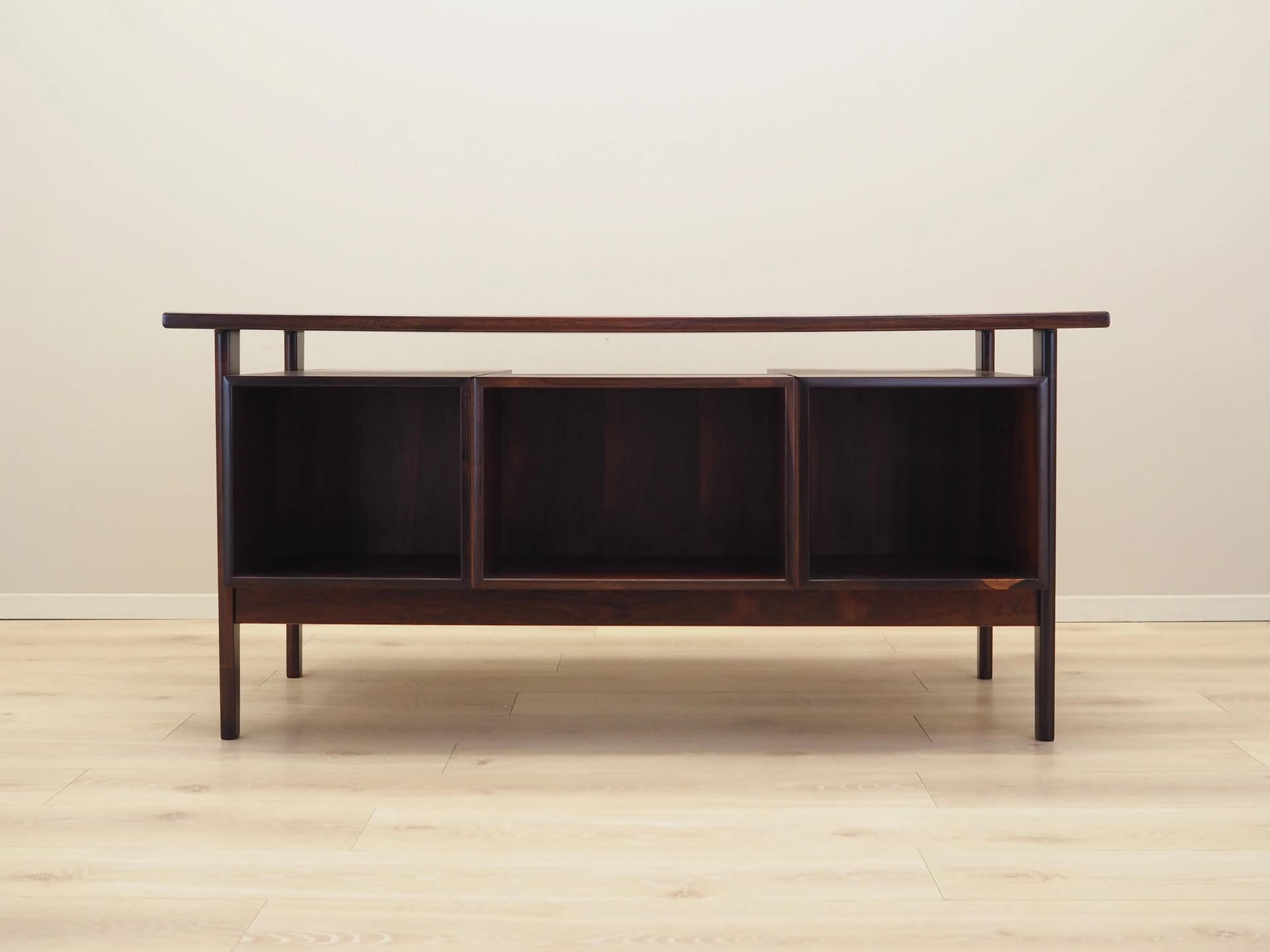 Desk, brown rosewood, by K. Kristiansen, Denmark, 1970s - 26581