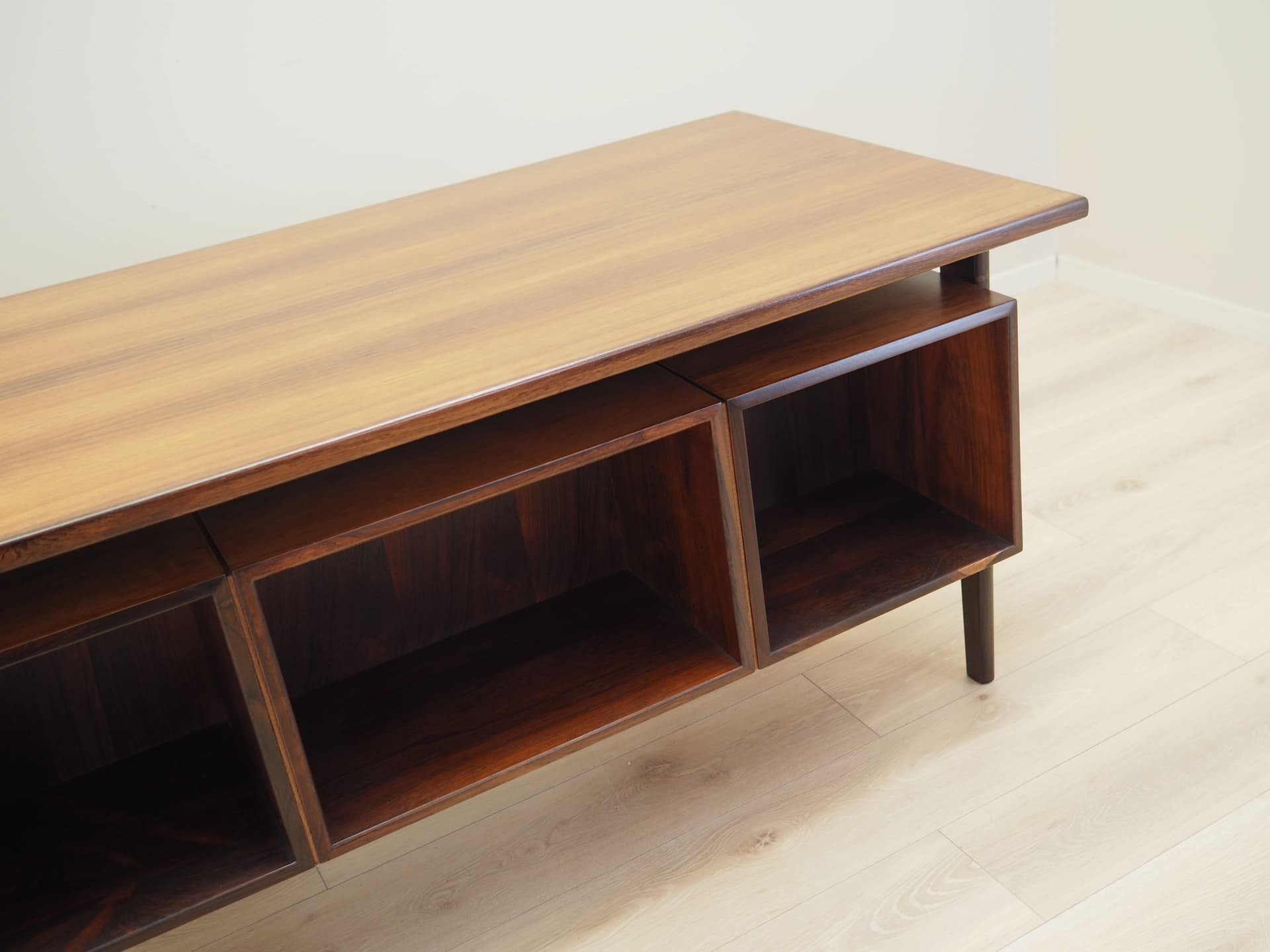 Desk, brown rosewood, by K. Kristiansen, Denmark, 1970s - 66228