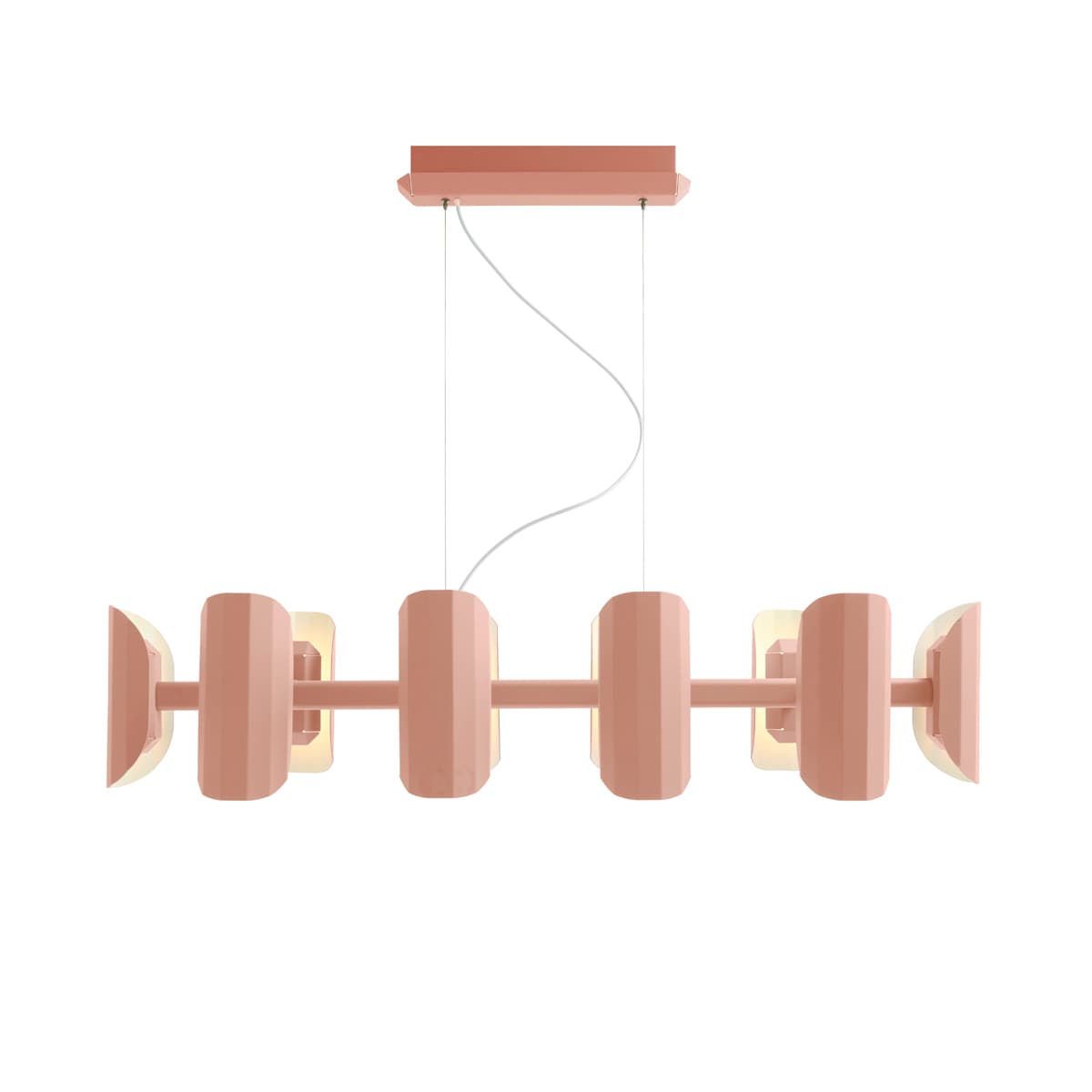 APOLIN chandelier dusty pink/white, Kaspa x Grynasz Studio - 2956