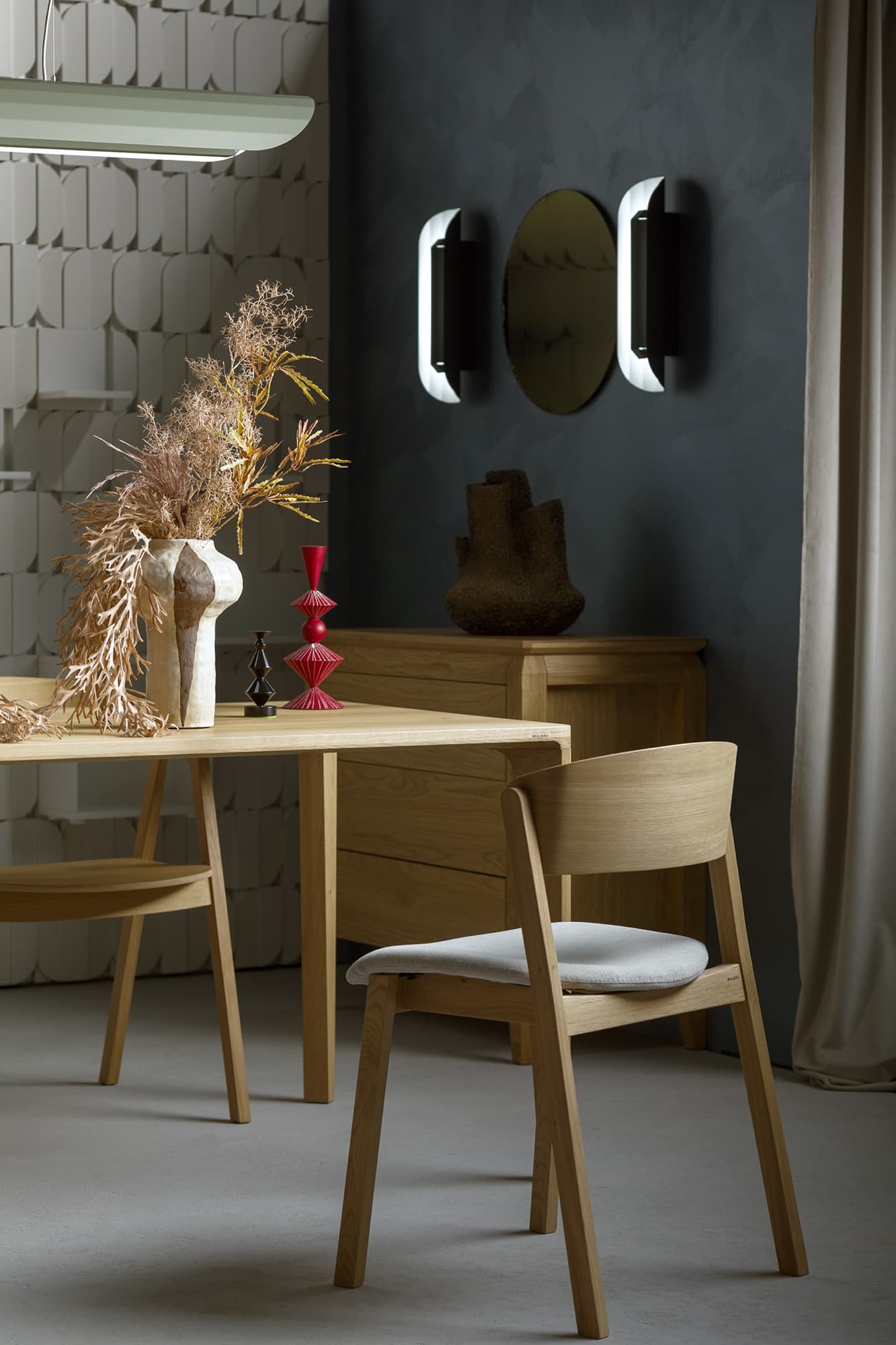 Kinkiet APOLIN 45 cm czarny i biały, Kaspa x Grynasz Studio - 6399