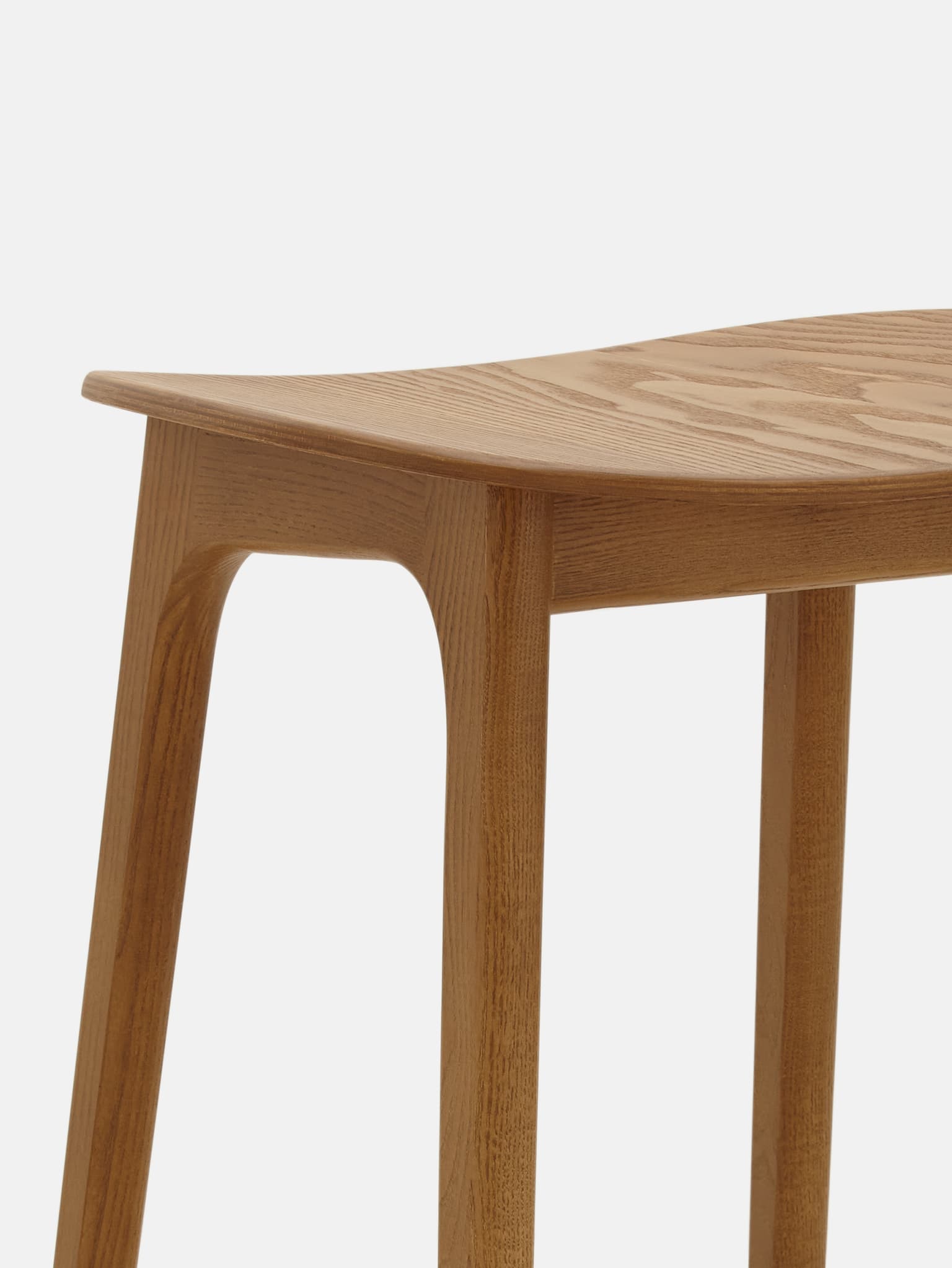 Stołek barowy 200-190 M/75 Timber, jesion brązowy ciemny 03, proj. R. Hałas, 366 Concept - 65037