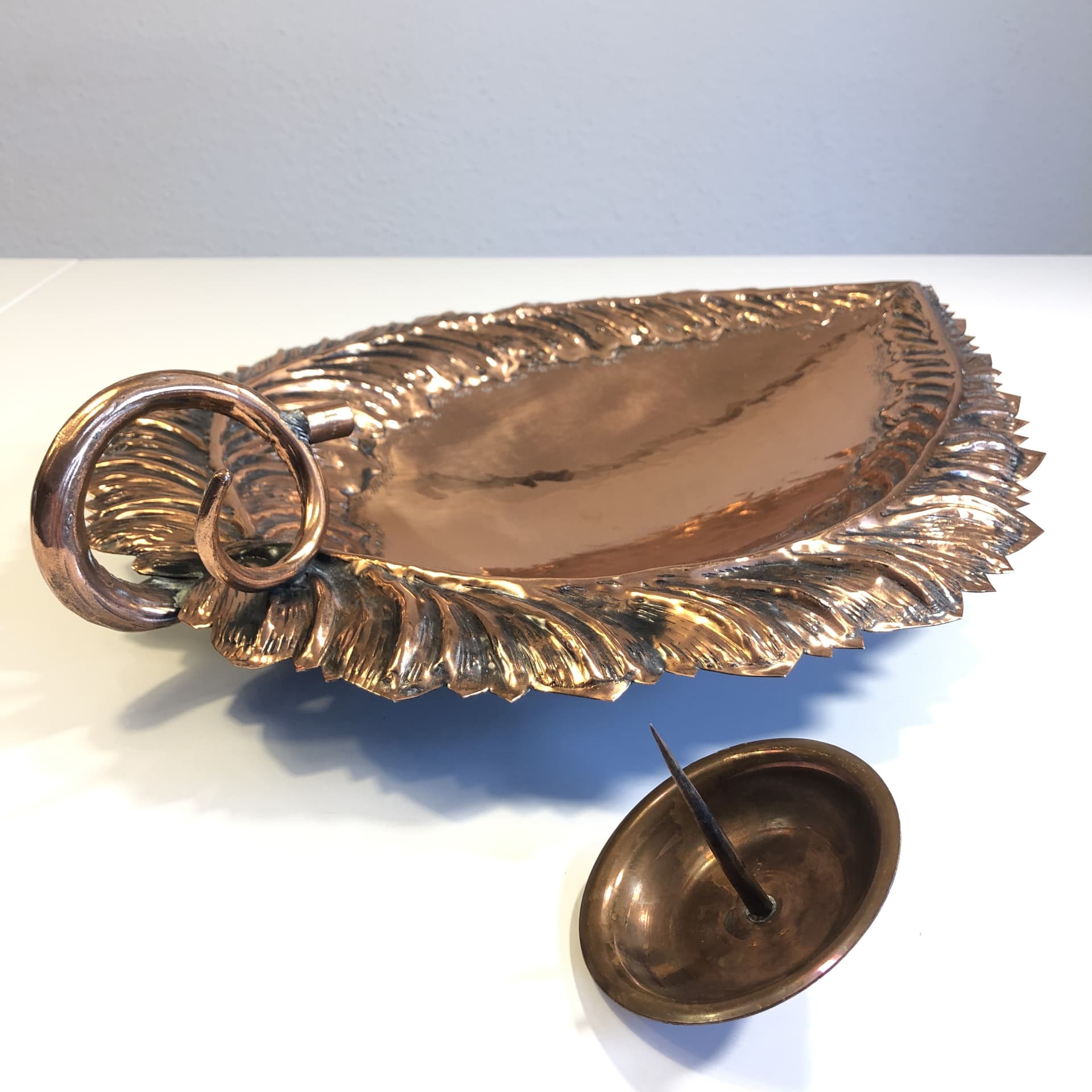 Świecznik ścienny, miedź, Niemcy, lata 60. - 81991