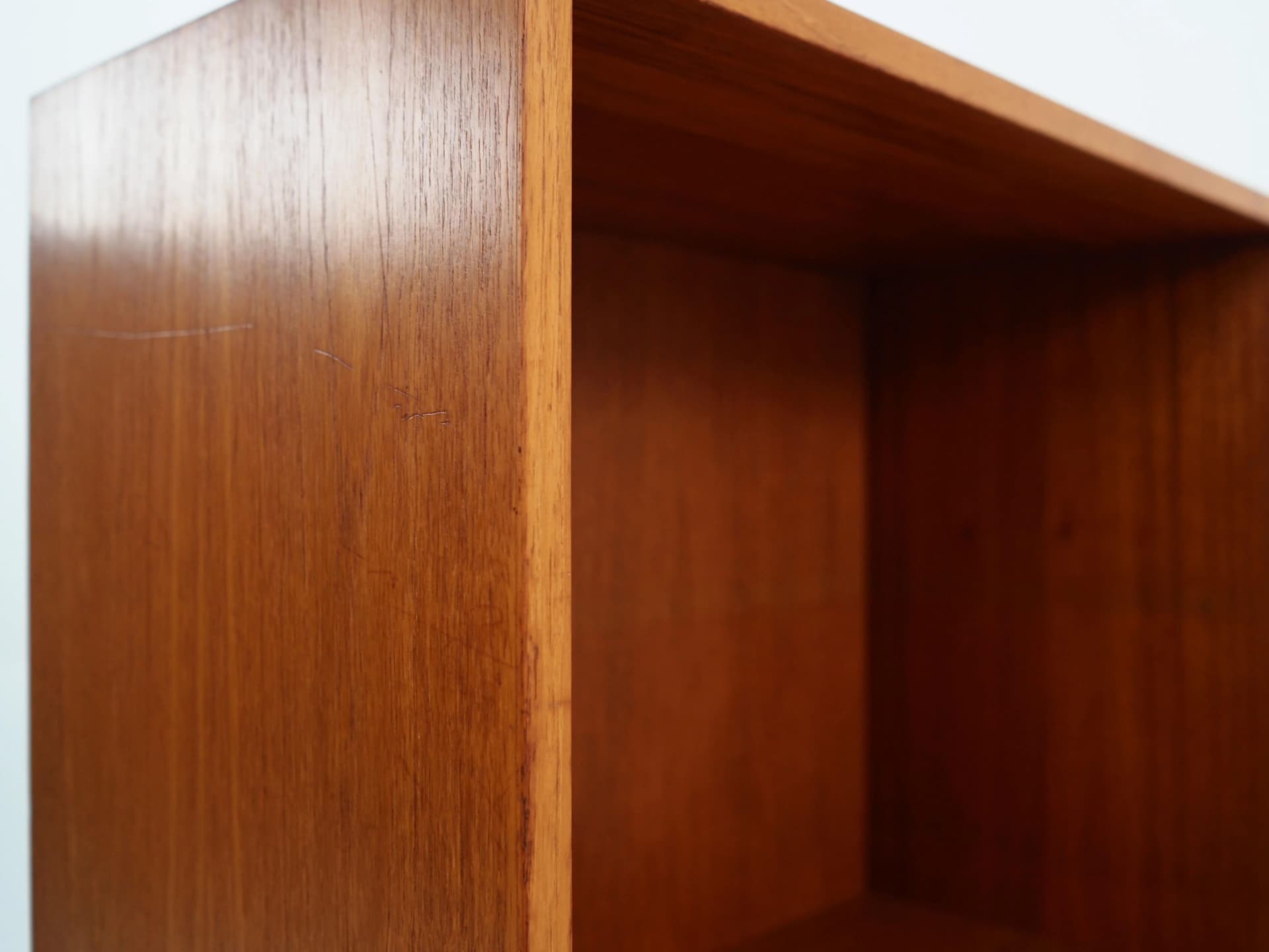 Bookcase, orange teak, Denmark, 1970s - 26857