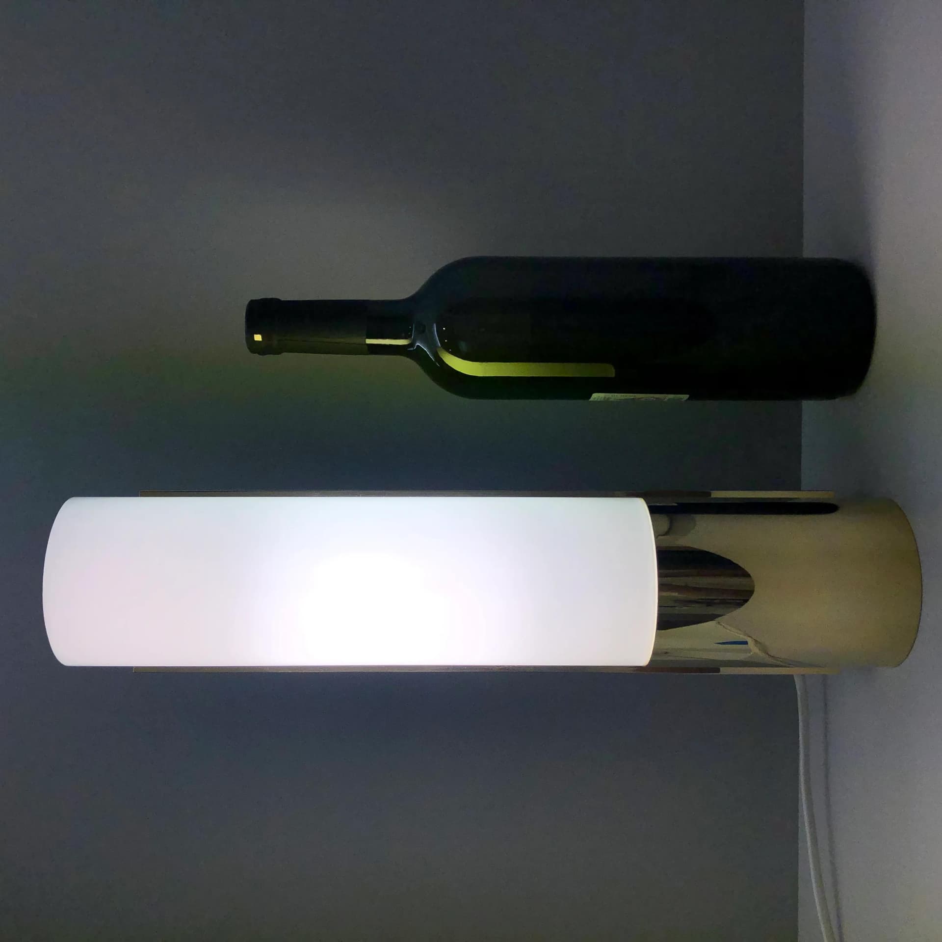 Para kinkietów 7235, aluminium złoty, szkło mleczne, Glashütte Limburg, Niemcy, lata 90. - 26974