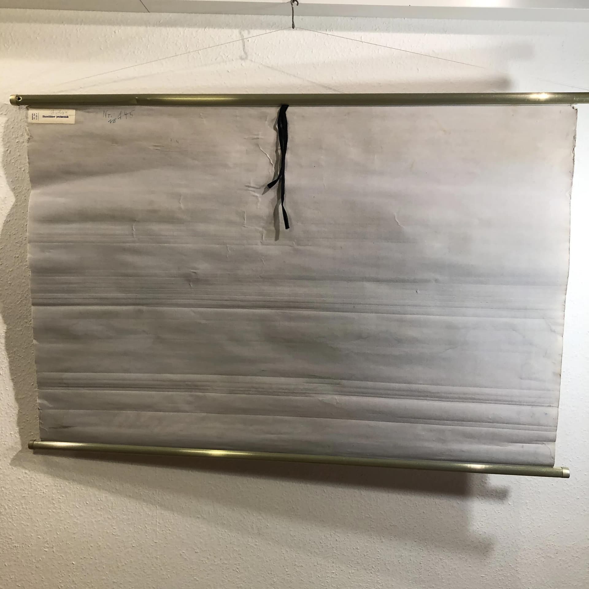 Educational wall chart Ice Age Man, multicolor paper, by E. Schreier, Germany, 1980s. - 26963