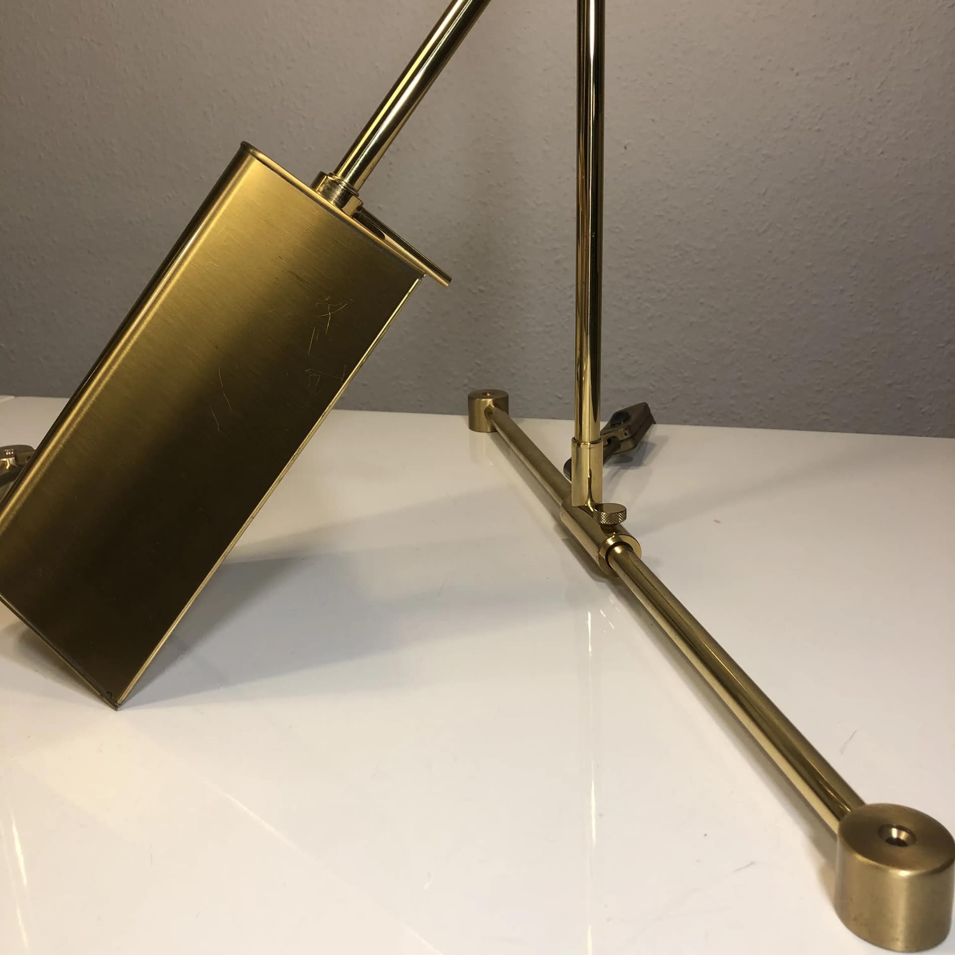 Para kinkietów, mosiądz złoty, Niemcy, lata 70. - 27193