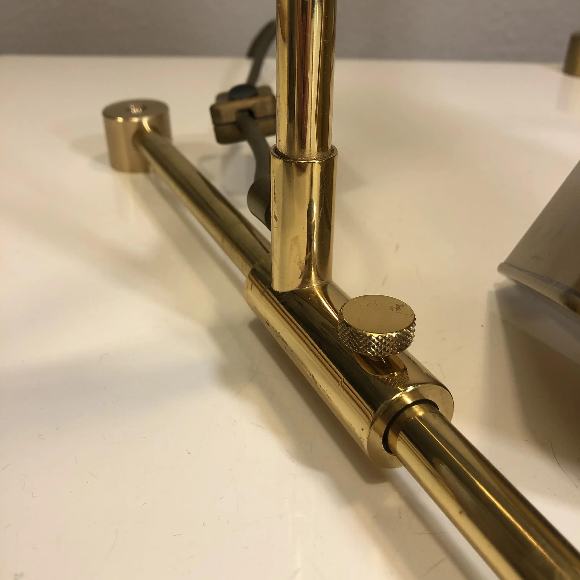 Para kinkietów, mosiądz złoty, Niemcy, lata 70. - 27195