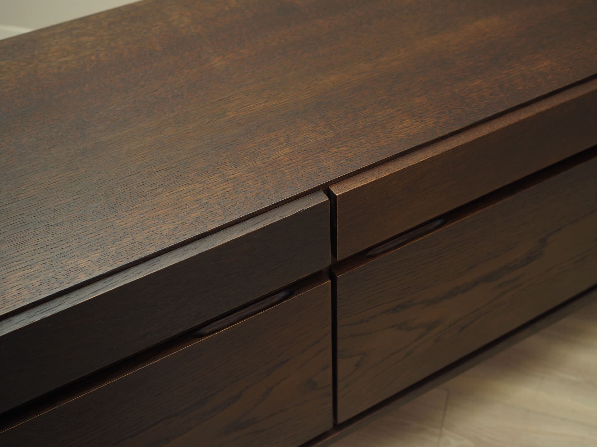 Sideboard FA-66, brown oak, by I. Kofod-Larsen, Faarup Møbelfabrik, Denmark, 1970s. - 77830