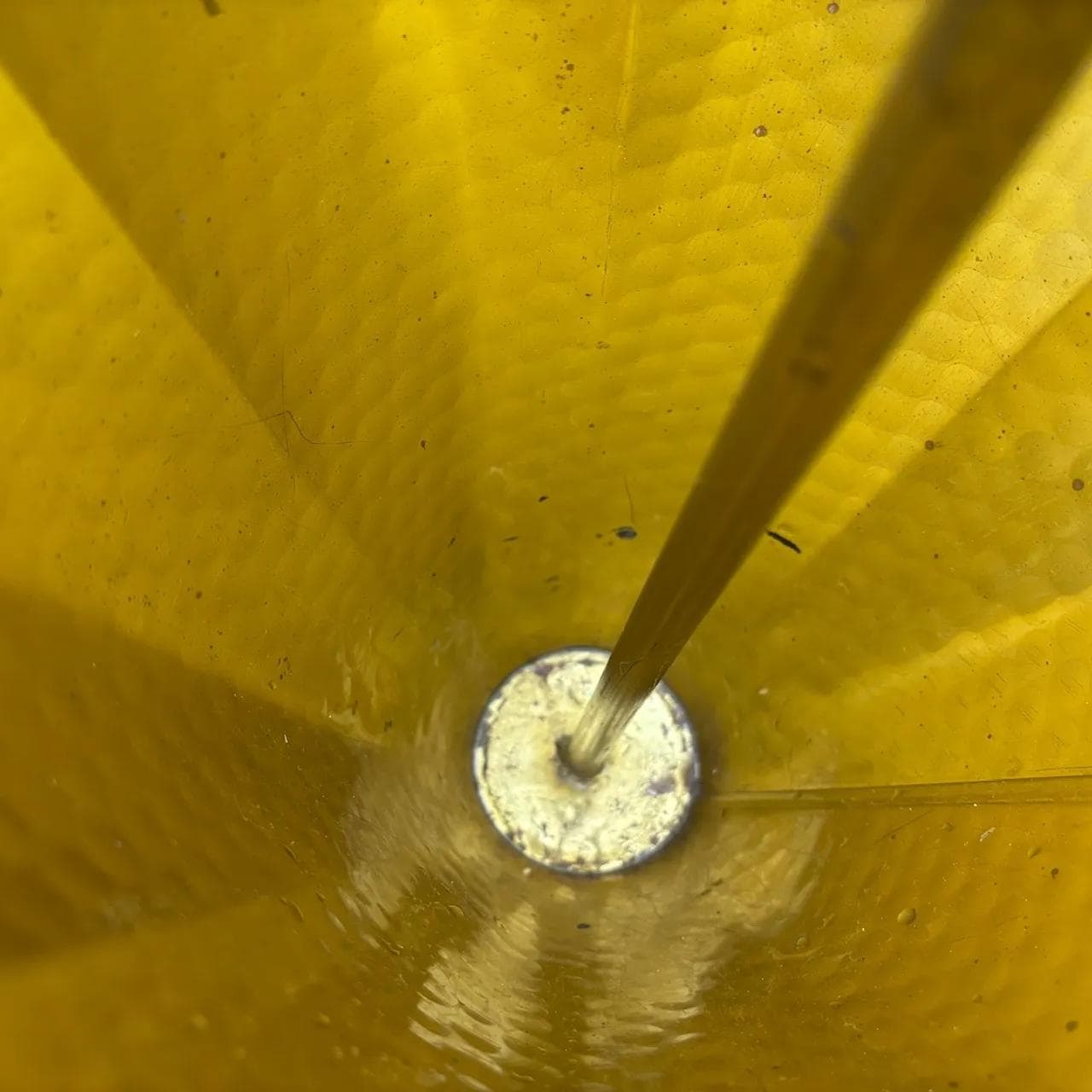 Umbrella stand, golden brass, Germany, 1970s. - 27162