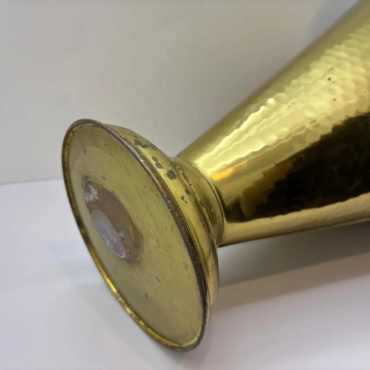 Umbrella stand, golden brass, Germany, 1970s. - 27159