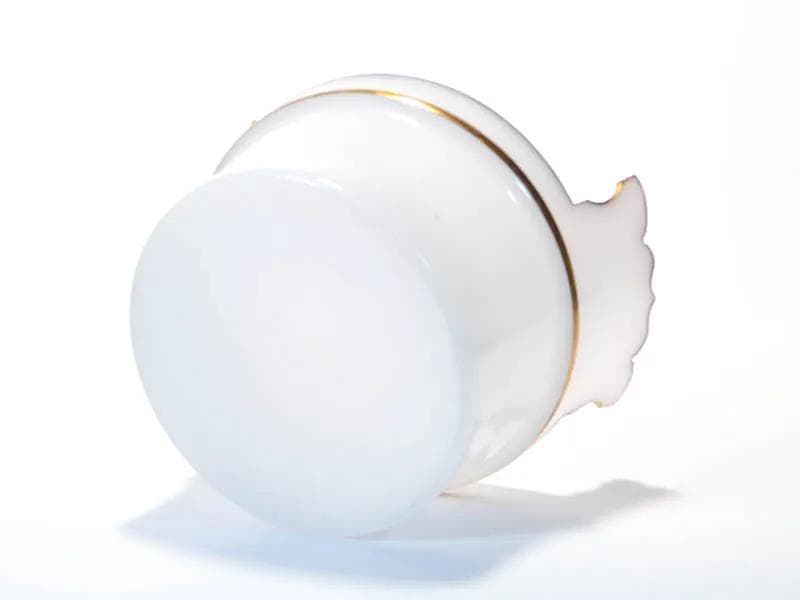 Jardiniere Biedermeier, white opaline glass, Austria, 19th c. - 27226