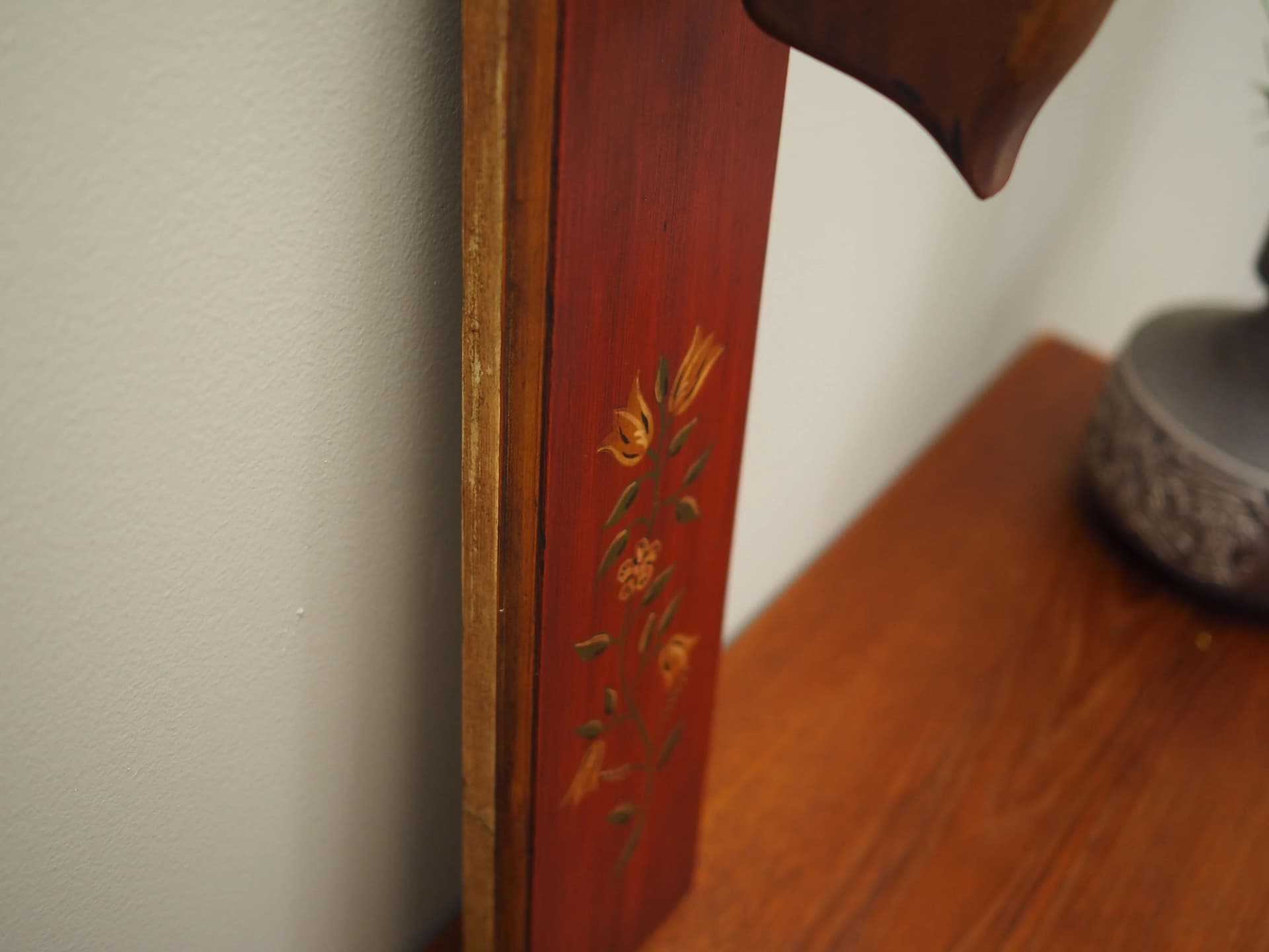 Wall décor, brown wood, Denmark, 1970s. - 27275