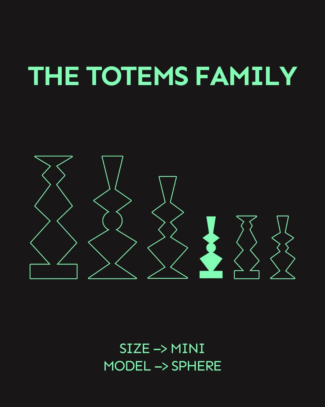 Totem Deco Sphere Mini różowy, Totem Studio - 3130