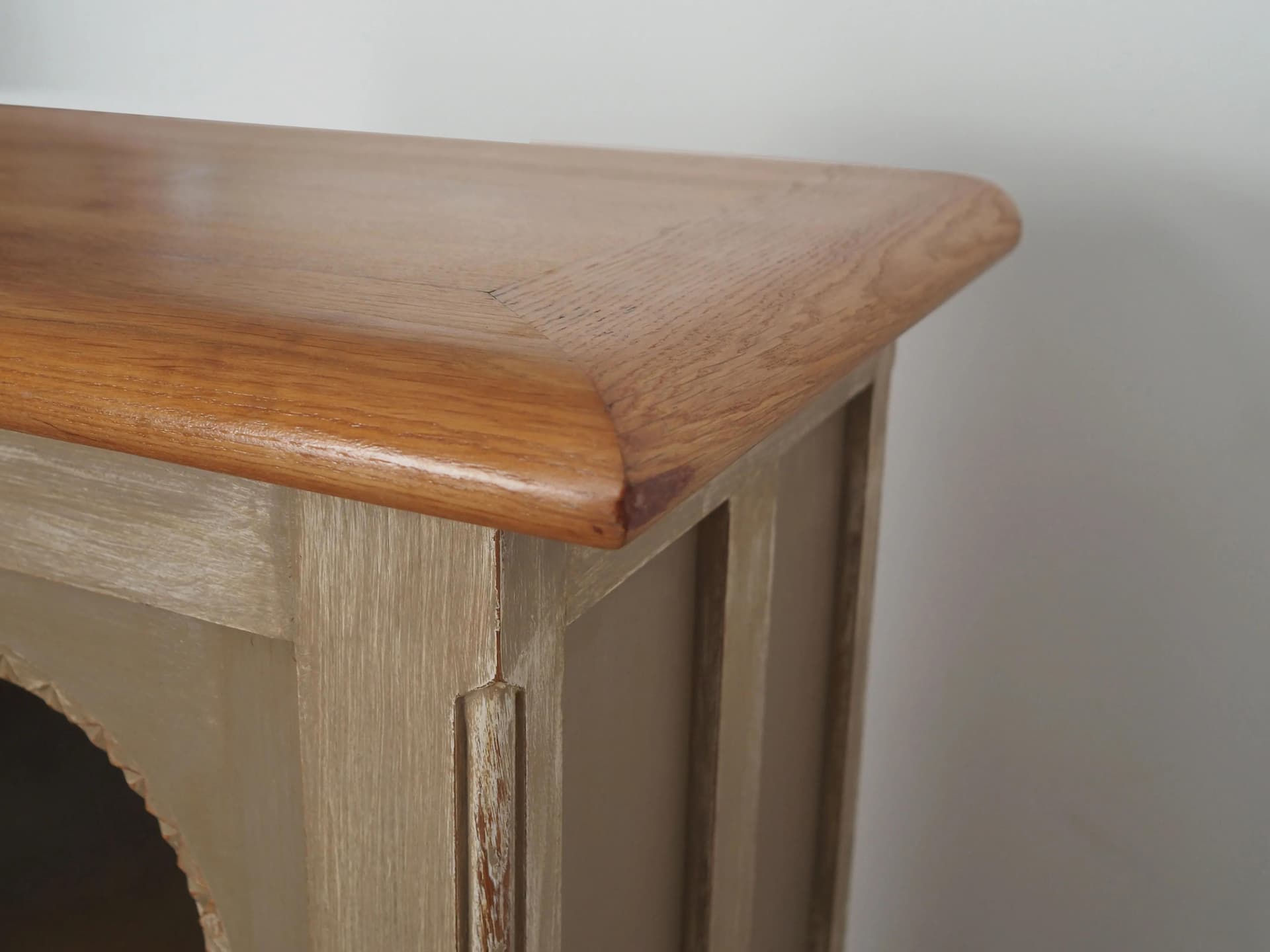 Witryna, dąb beżowy, Dania, lata 60. - 27455