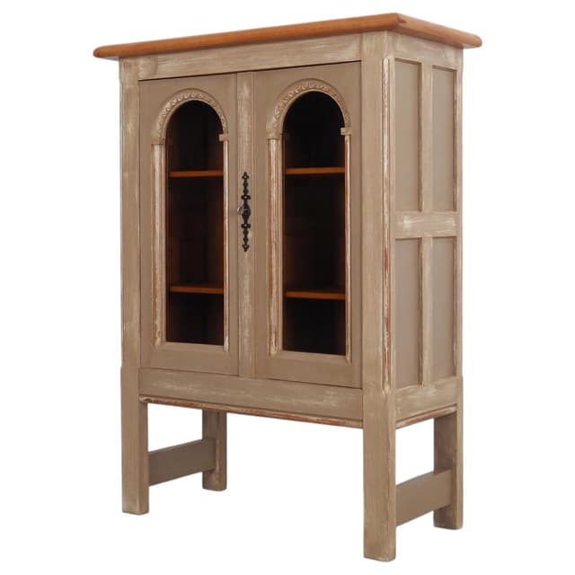 Witryna, dąb beżowy, Dania, lata 60. - WYMIARY