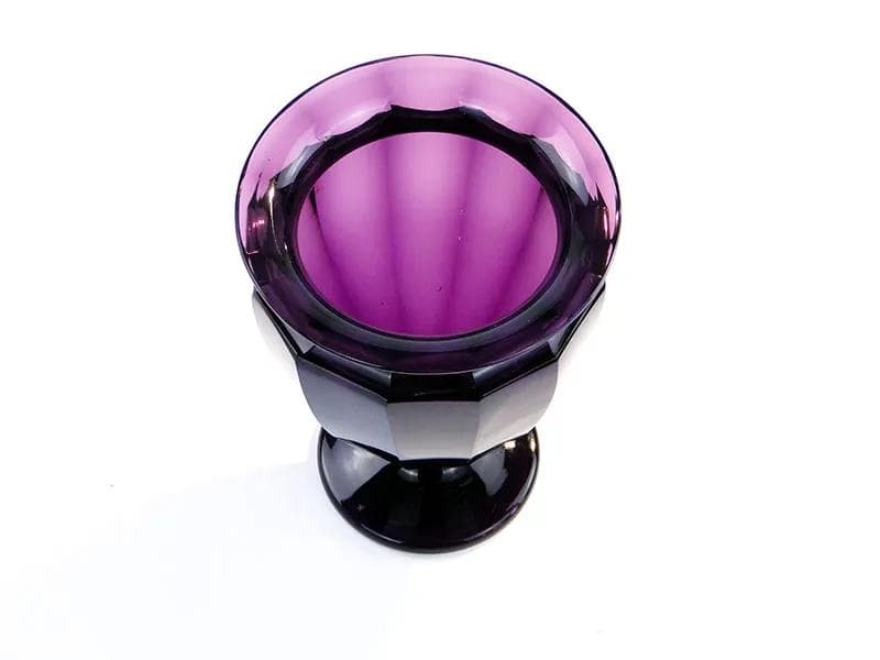 Wazon ametystowy, szkło fioletowe, Moser, Czechy, lata 20. - 27388