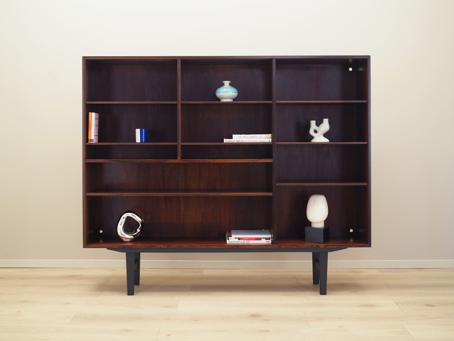 Bookcase Model 35, brown mahogany, Omann Jun, Denmark, 1970s. - 66075