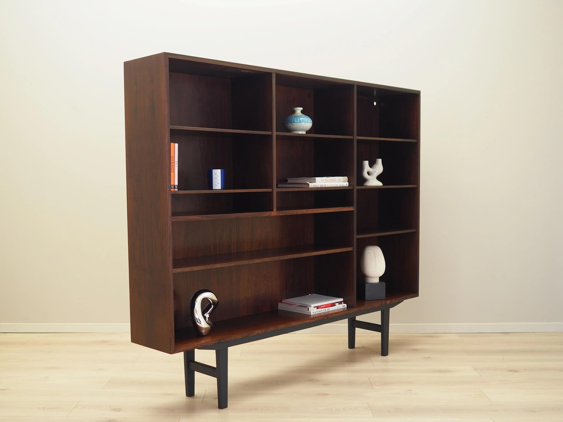 Bookcase Model 35, brown mahogany, Omann Jun, Denmark, 1970s. - 27642
