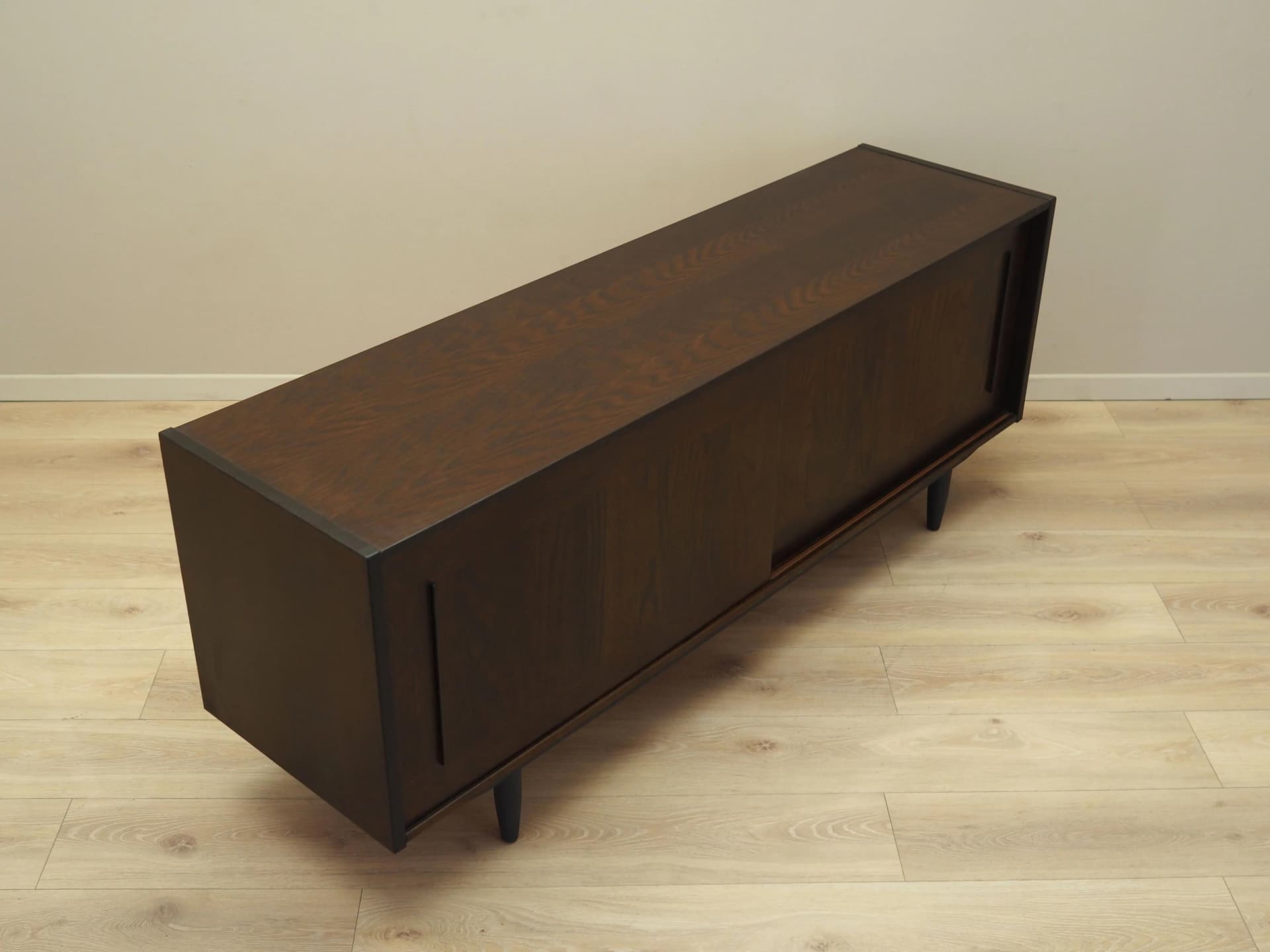 Sideboard, brown oak, Denmark, 1970s - 27789