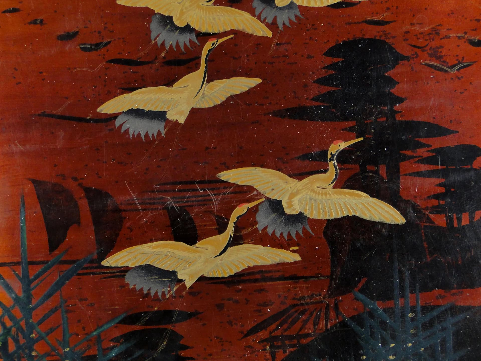 Lacquer box, dark brown wood, Japan, early 20th c. - 27930