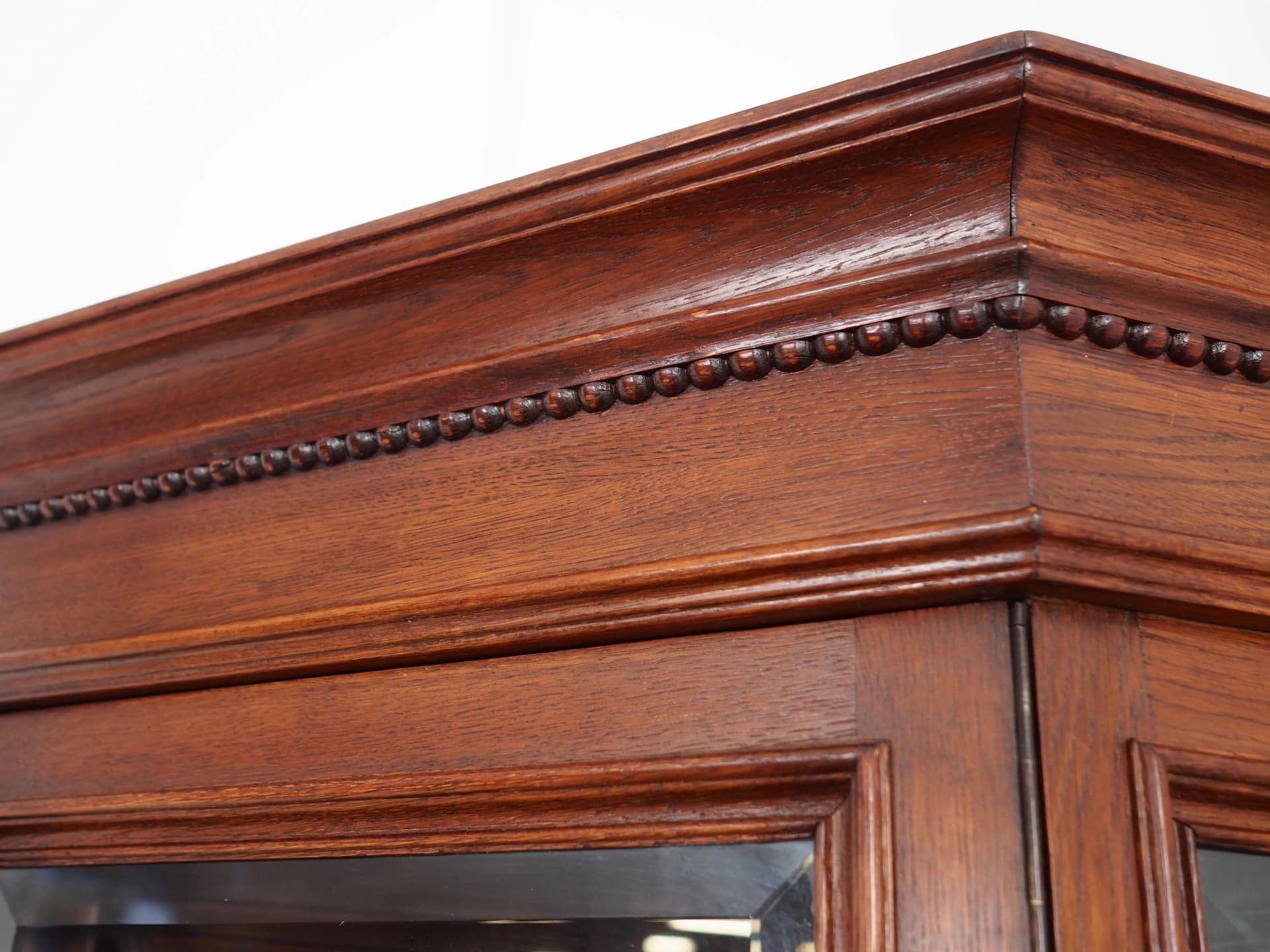 Corner cabinet, Art Deco, brown oak, Germany, 1950s - 27783