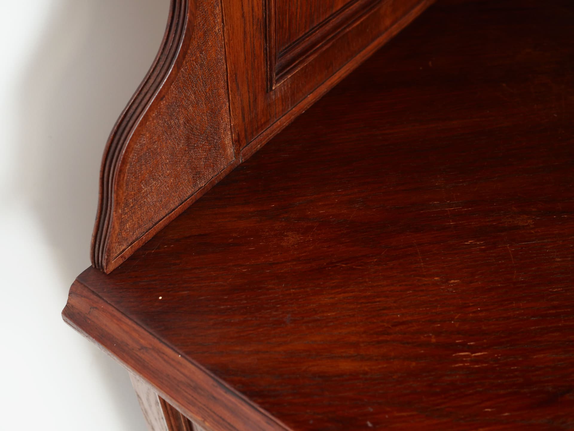 Corner cabinet, Art Deco, brown oak, Germany, 1950s - 66029