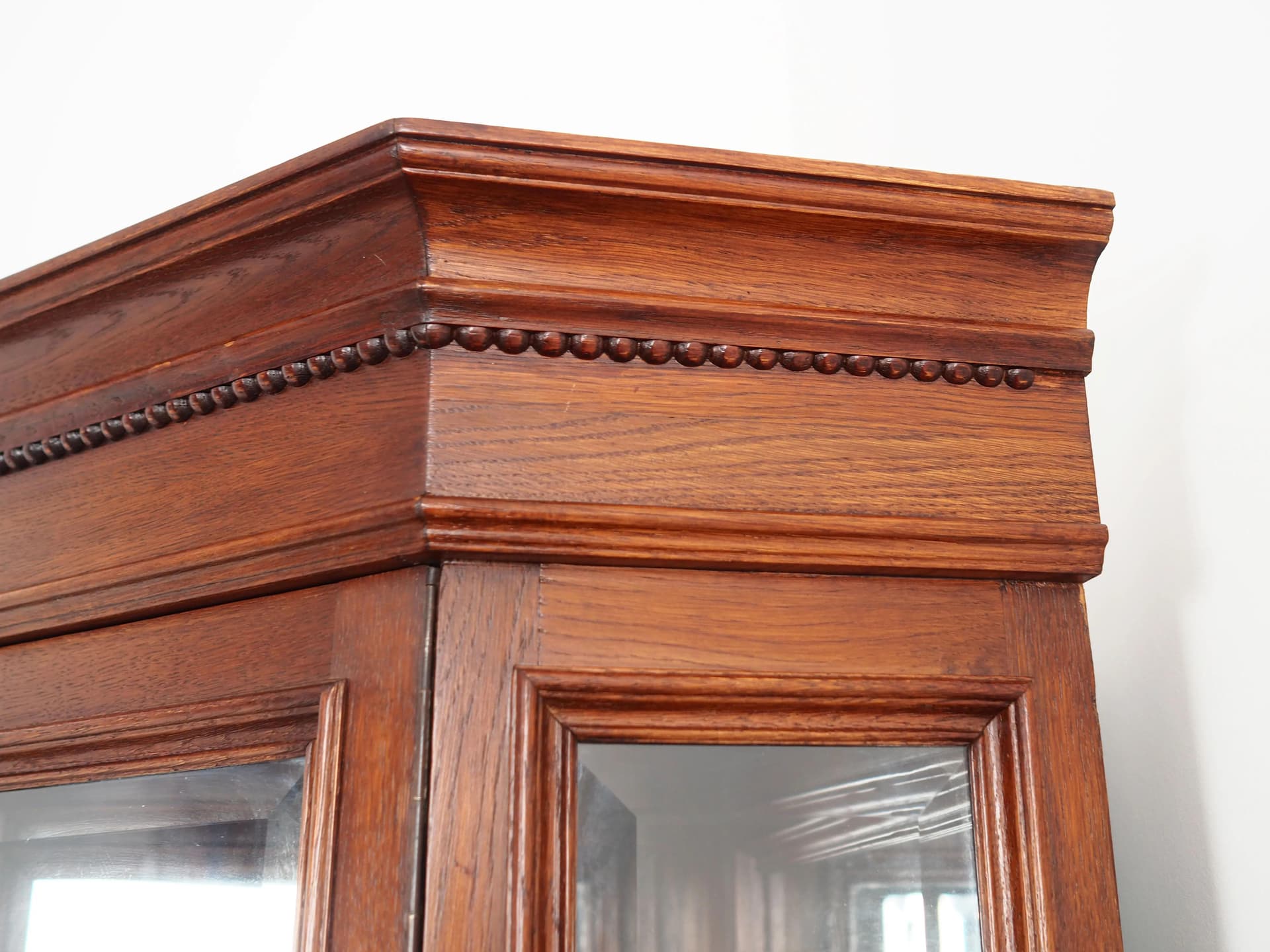 Corner cabinet, Art Deco, brown oak, Germany, 1950s - 27782