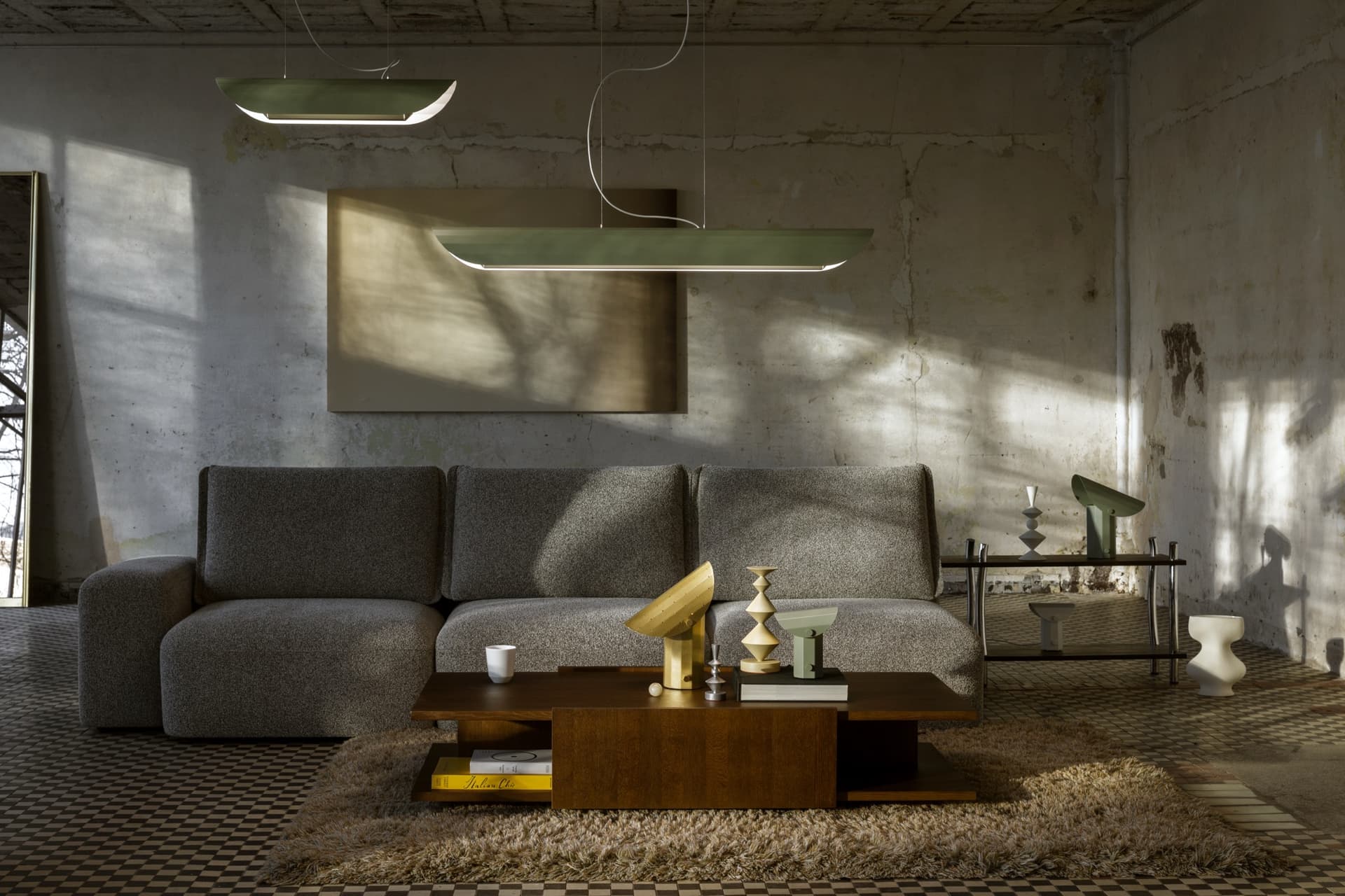 Lampa stojąca APOLIN 30 cm szałwiowy, Kaspa x Grynasz Studio - 6413