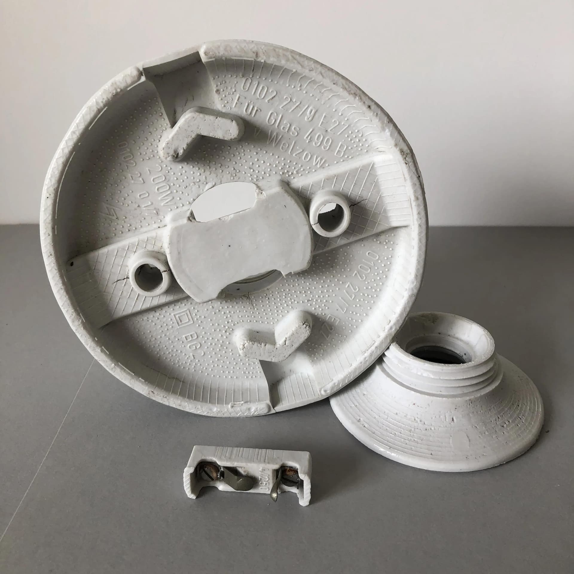 Kinkiet Bubble, szkło transparent, Niemcy, lata 70. - 28124