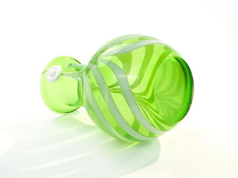 Zielony wazon z guziczkami ze szkła barwionego, proj. L. Fiedorowicz dla HSA Staszic, Polska, lata 80. - 28133