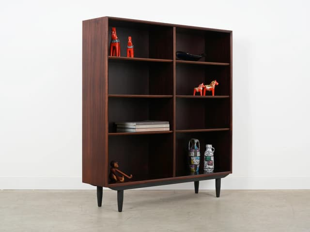 Bookcase, mahogany dark brown, Denmark, 1970s - DIMENSION