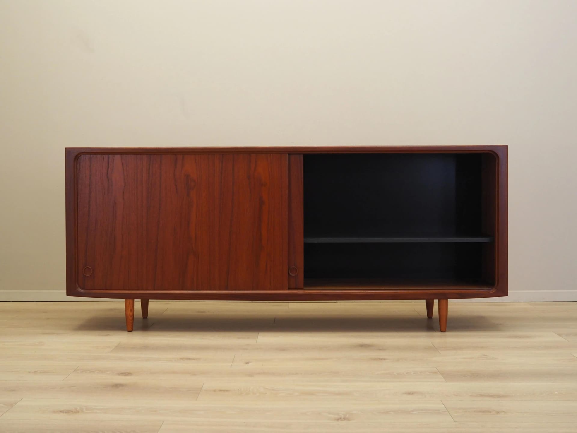 Sideboard, brown teak, Denmark, 1970s