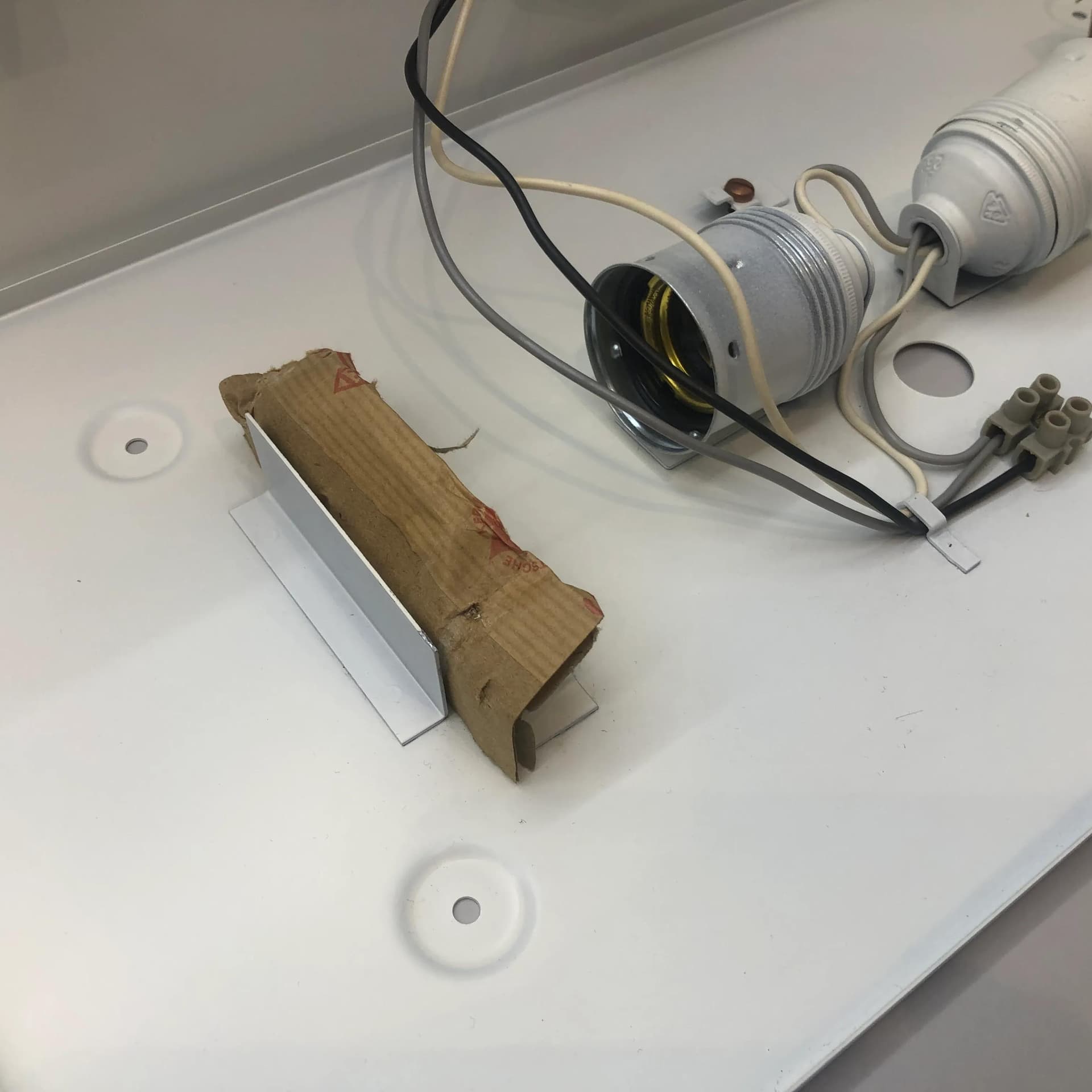 Kinkiet Space Age, czerwony, metal, proj. K. Link, Niemcy, lata 70. - 28113