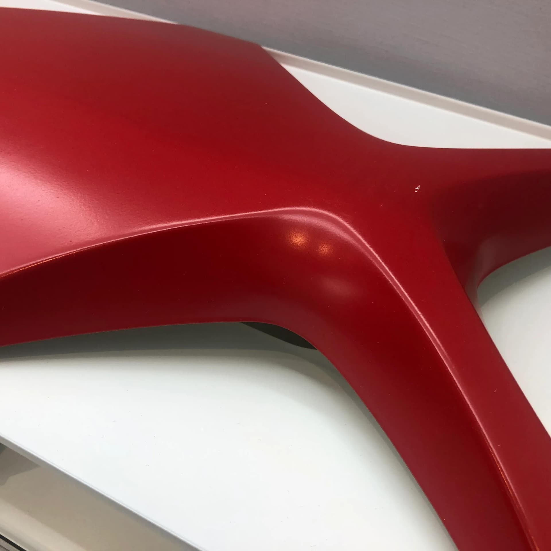 Kinkiet Space Age, czerwony, metal, proj. K. Link, Niemcy, lata 70. - 28110