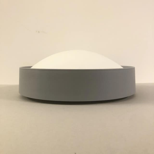 Plafon, szary, szkło opalowe, Belgia, lata 90. - WYMIARY