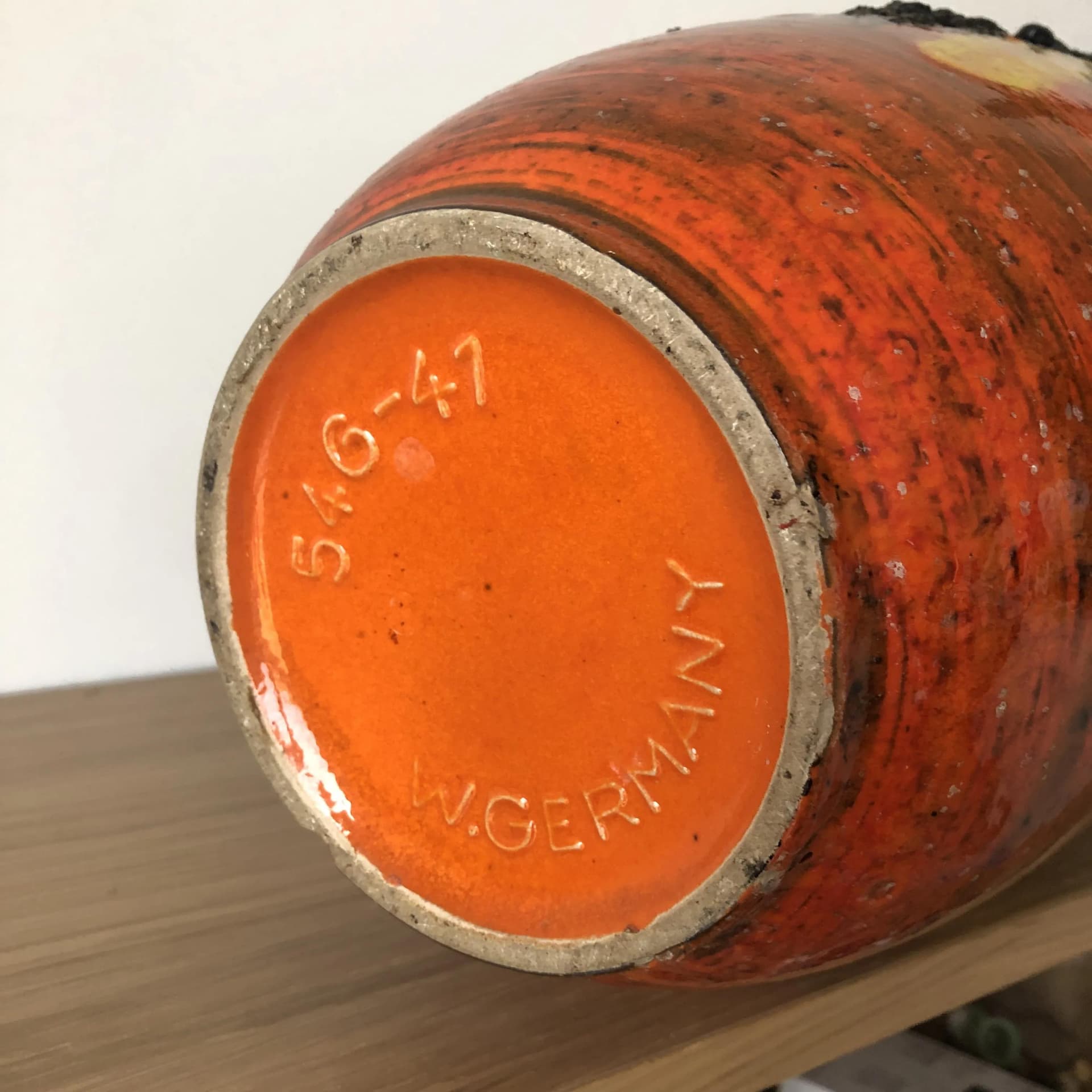 Wazon Fat Lava, ceramika multikolor, Scheurich, Niemcy, lata 70. - 28096