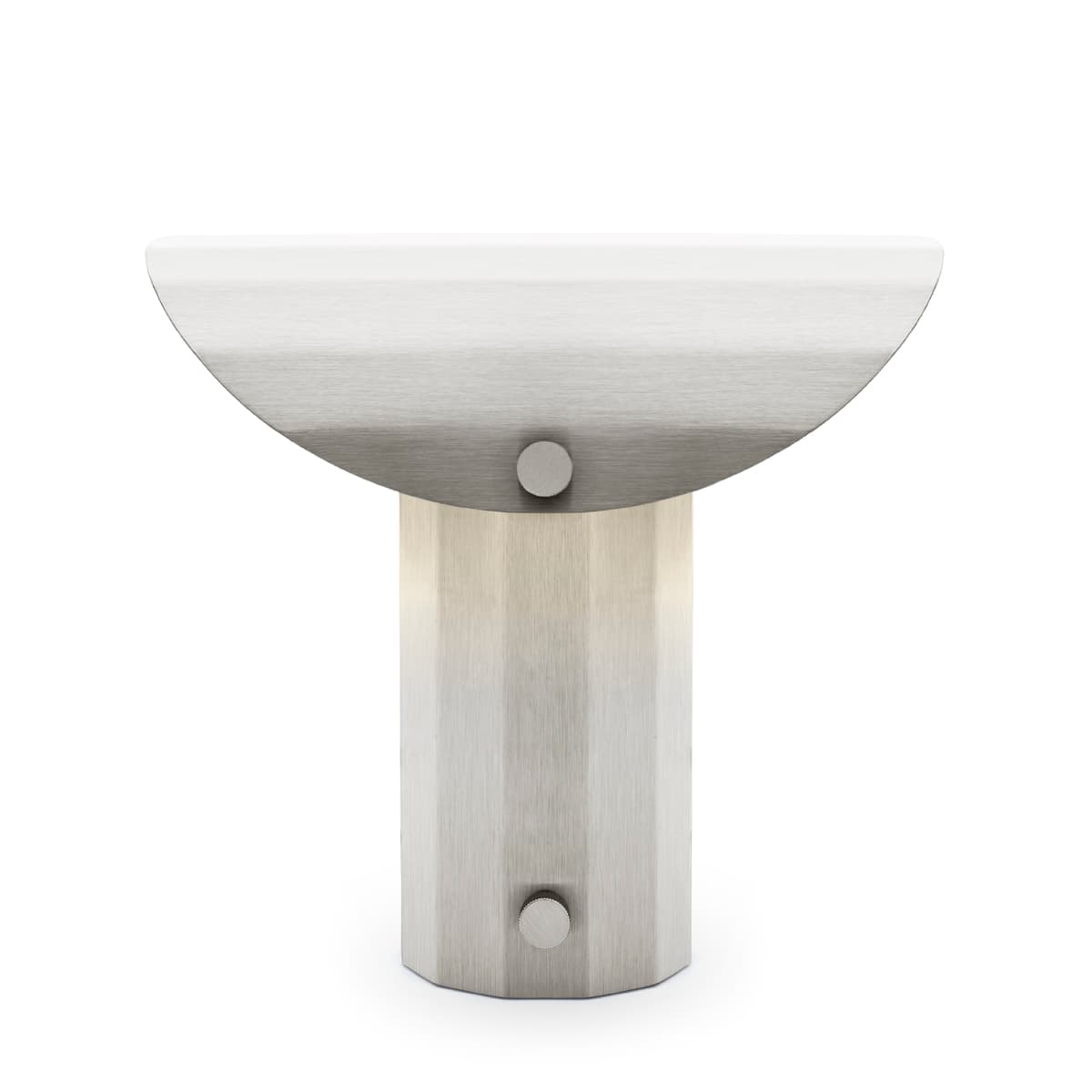 Lampa stojąca APOLIN 30 cm stal szczotkowana, Kaspa x Grynasz Studio - 3309