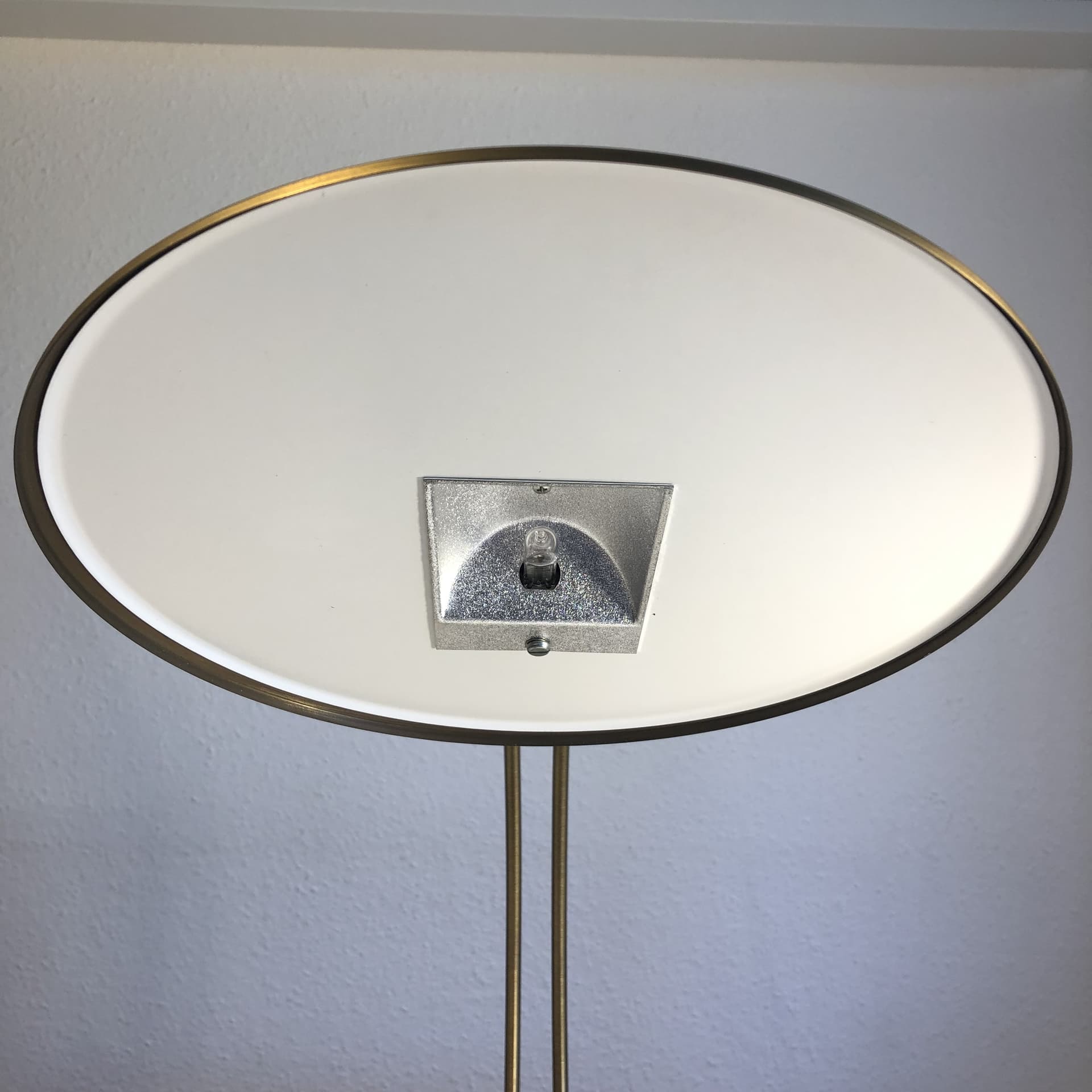 Desk lamp, golden brass, Hillebrand, Germany, 1980s - 28301