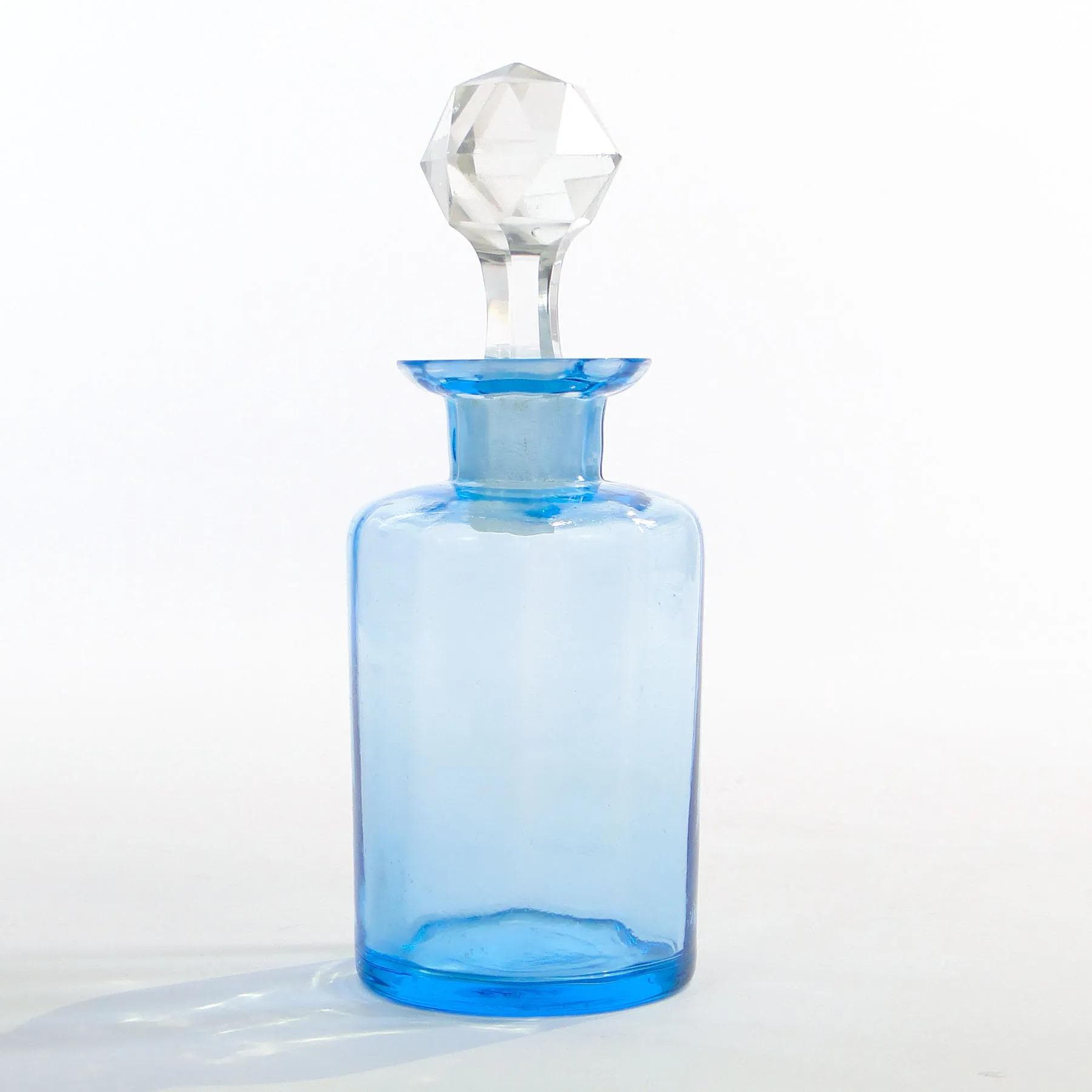 Perfume Bottle, blue crystal, Baccarat, France, early 20th c. - 28321